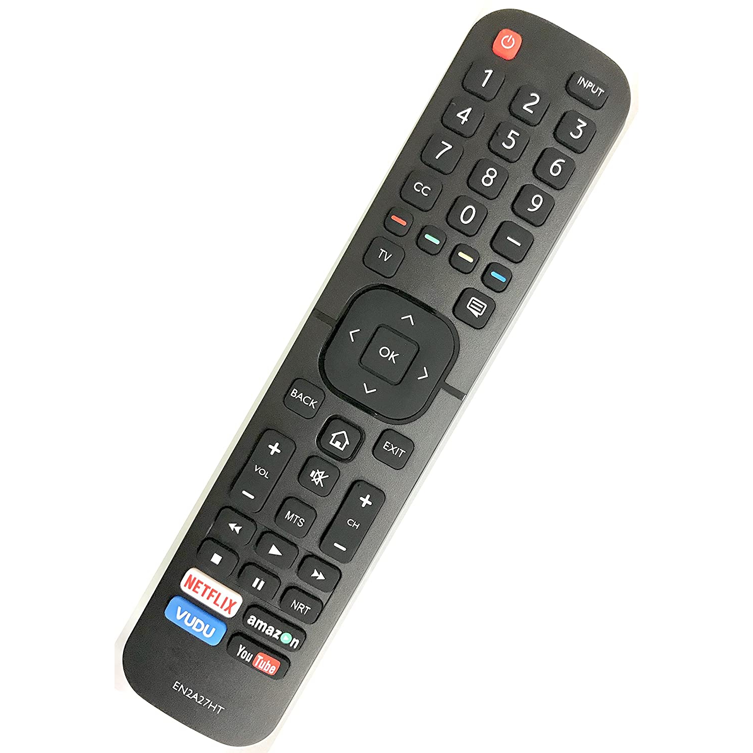 Smartby Remote Control Compatible with Hisense EN2A27HT Replacement for Hisense TV 43H6D 50H6D 55H6D 65H6D