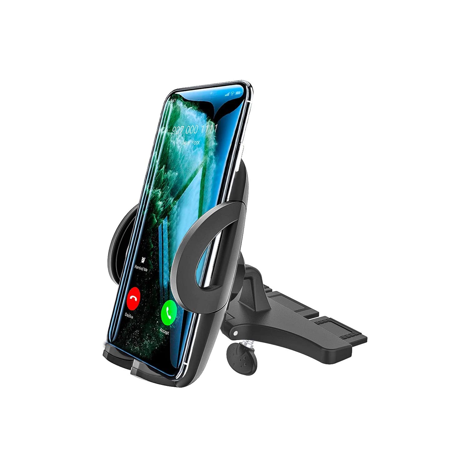 woleyi Phone Holder for Car CD Slot, Universal CD Slot Phone Mount for iPhone 11 Pro Max/11/XS Max/XS/XR/X/8 Plus/8/7 Plus/7/6S/SE, Samsung, Huawei, Nokia, LG, HTC and Other 3.5-6.8" Cell Ph