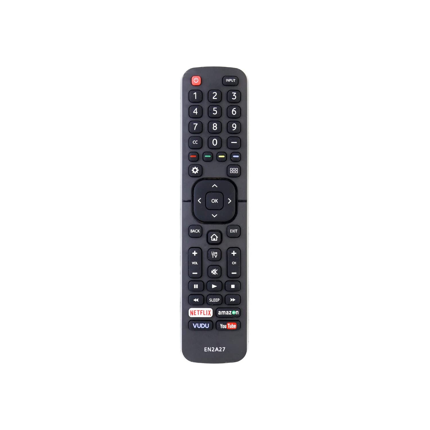 New EN2A27 Replaced Remote fit for Hisense LED TV 55H6B 50H7GB 40H5C 43H5C 43H7C 50CU6000 50H5C 50H6C 50H7C 50H7GB1 50H8C 55H5C 55H6B 55H7B 55H7C 55H8C 55H9B2 65CU6200 65H10B ERF6B11
