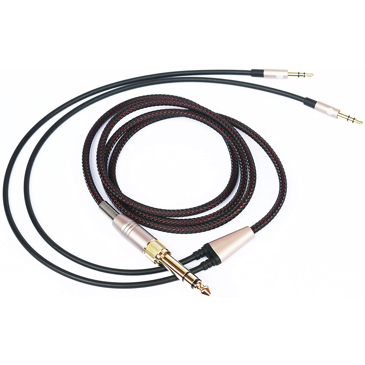 NEW NEOMUSICIA Replacement Cable Compatible with Hifiman HE4XX, HE-400i (The Latest Version with Both 3.5mm Plug) Headphones