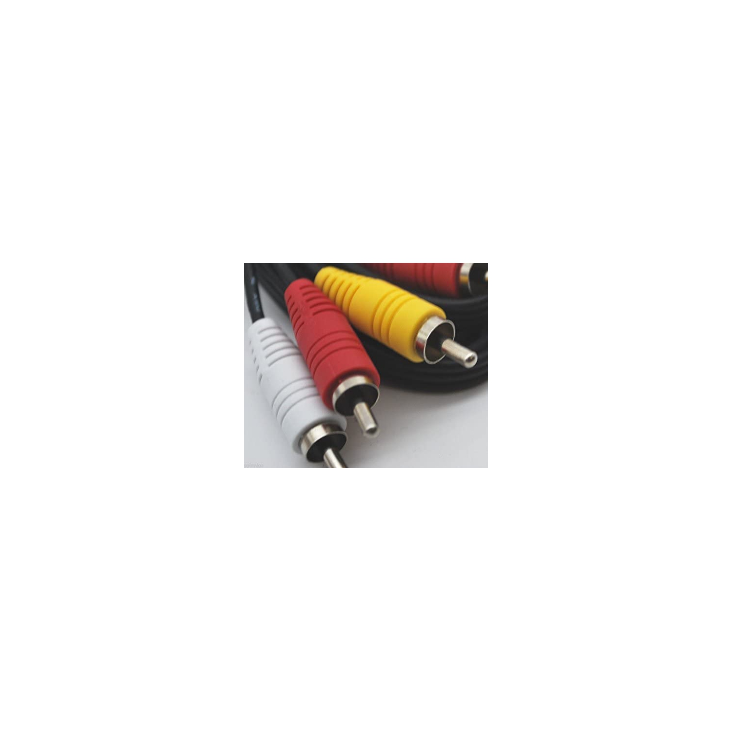 RCA 6 FT AUDIO/VIDEO COMPOSITE CABLE DVD/VCR/SAT YELLOW/WHITE/RED CONNECTORS