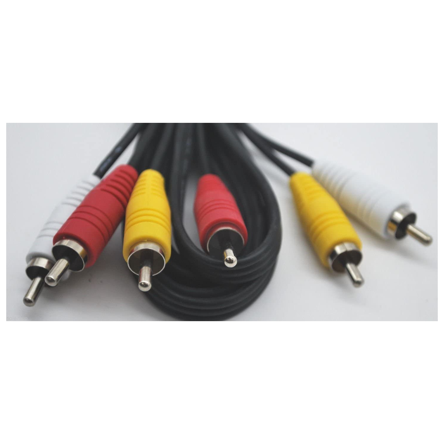 RCA 6 FT AUDIO/VIDEO COMPOSITE CABLE DVD/VCR/SAT YELLOW/WHITE/RED CONNECTORS
