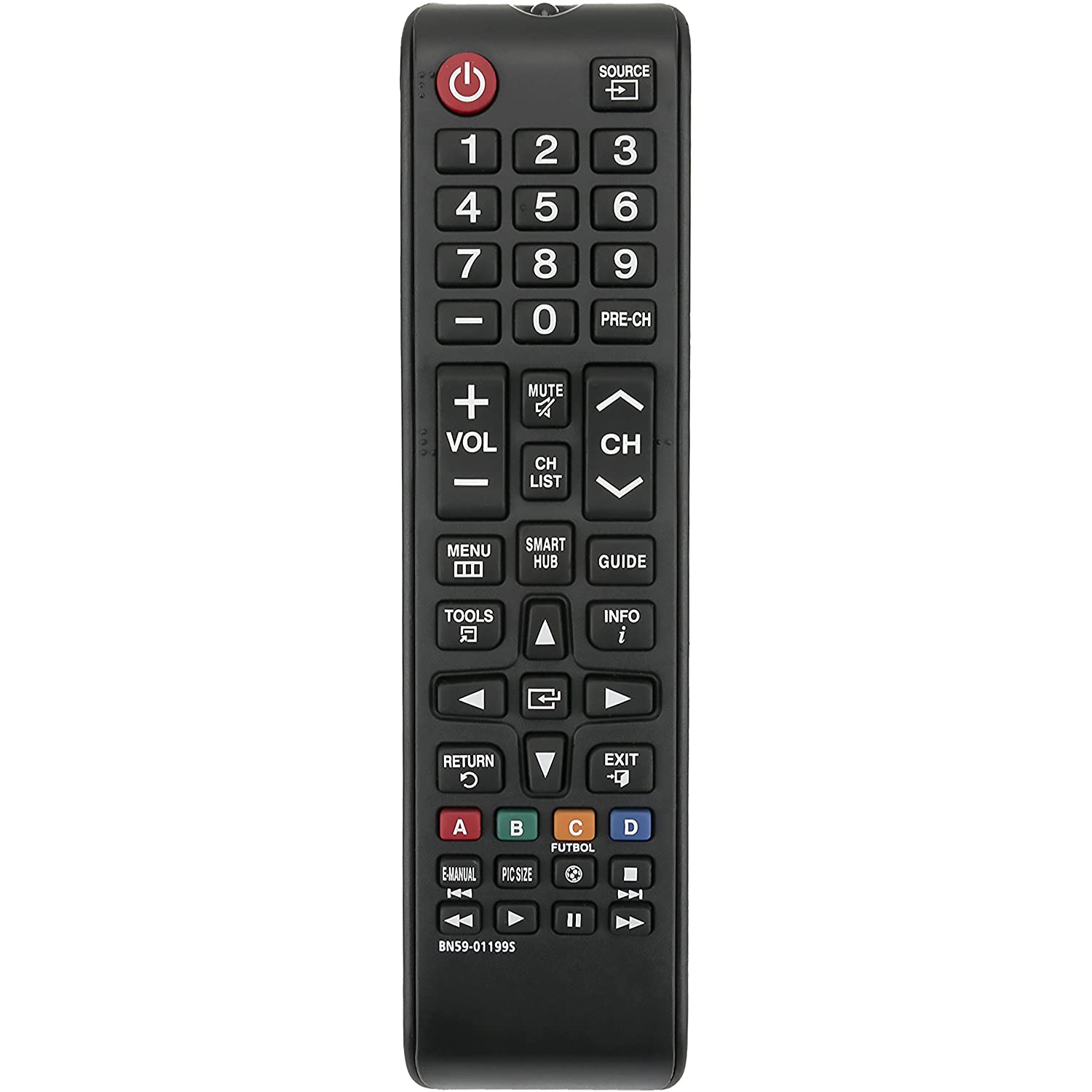 New BN59-01199S Replace Remote fit for Samsung Smart TV UN32J5205AF UN32J5205AFXZA UN40J6200AF UN40J6200AFXZA UN48J6200AF UN48J6200AFXZA UN50J6200AF UN50J6200AFXZA UN55J6200AF UN55J6200AFXZA