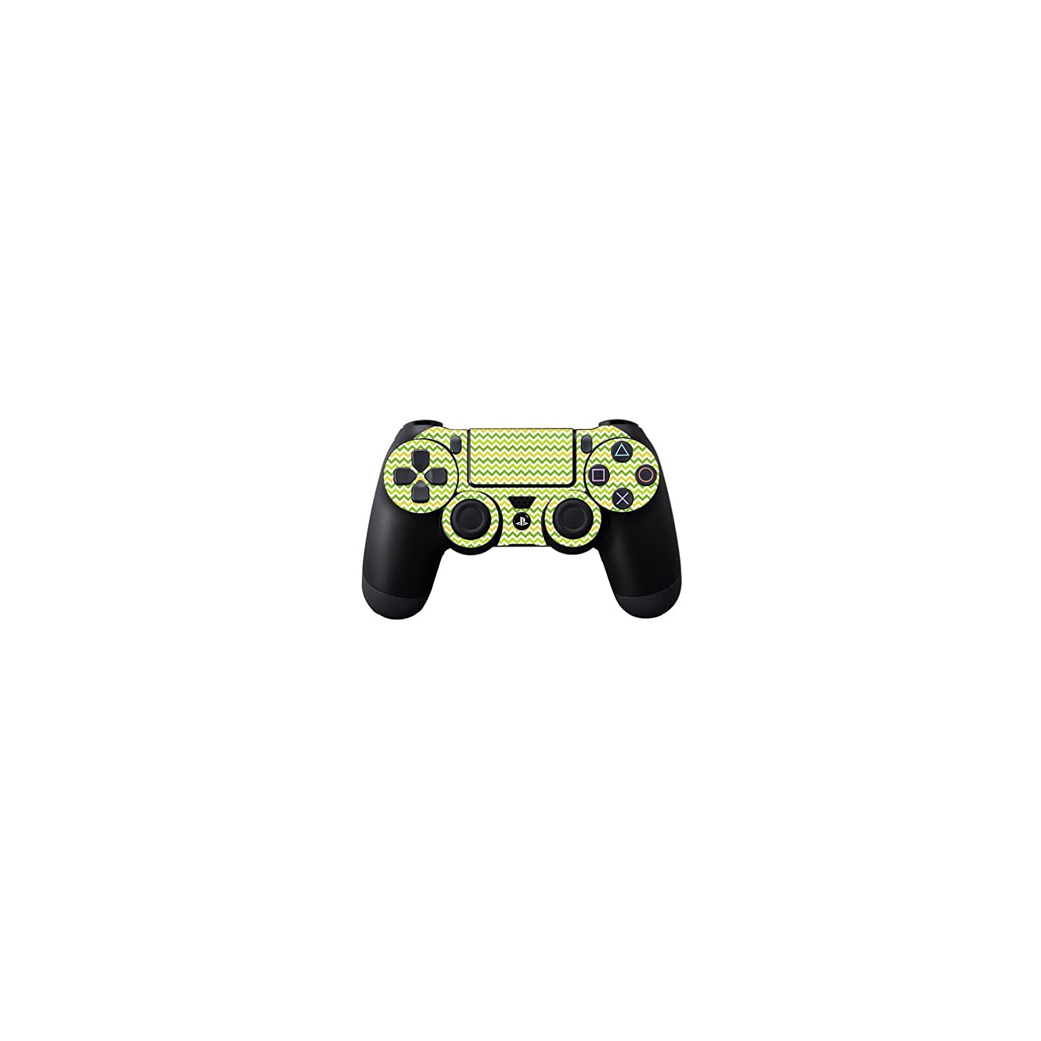 MightySkins Skin Compatible With Sony PlayStation DualShock 4 Controller wrap sticker skins Citrus Chevron