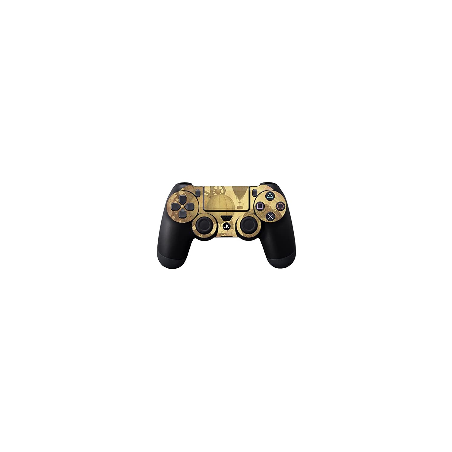 MightySkins Skin Compatible With Sony PS4 Controller - Steam Punk Paper | Protective, Durable, and Unique Vinyl Decal wrap cover | Easy To Apply, Remove, and Change Styles | Made in the USA