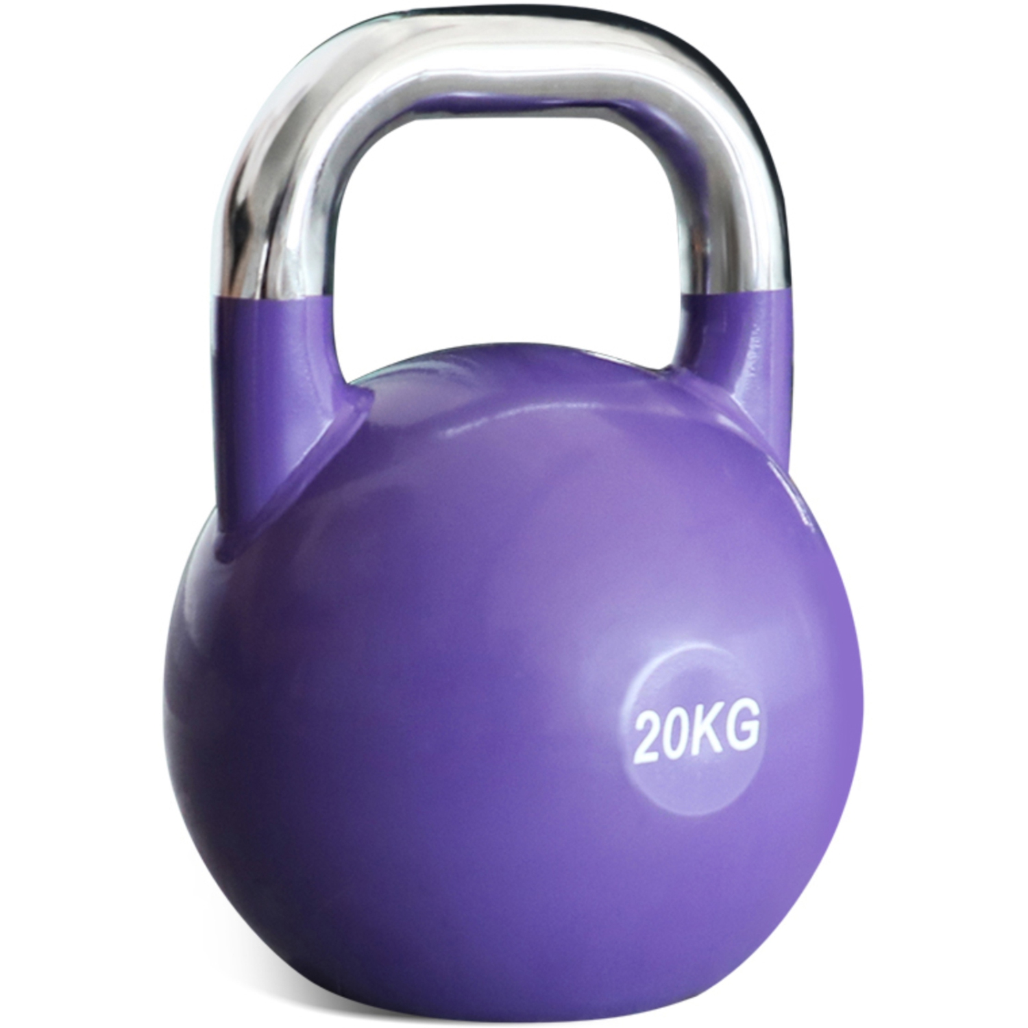 20&nbsp;kg de poids pour haltères russes de PRISP – Acier moulé robuste de qualité professionnelle, violet