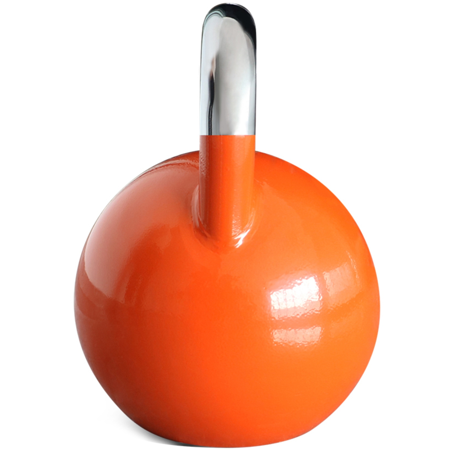 PRISP Competition Kettlebell Weight 28kg - Pro Grade Heavy Duty Cast Steel, Orange
