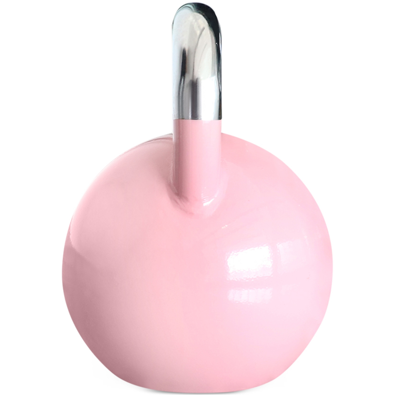 PRISP Competition Kettlebell Weight 8kg - Pro Grade Heavy Duty Cast Steel, Pink