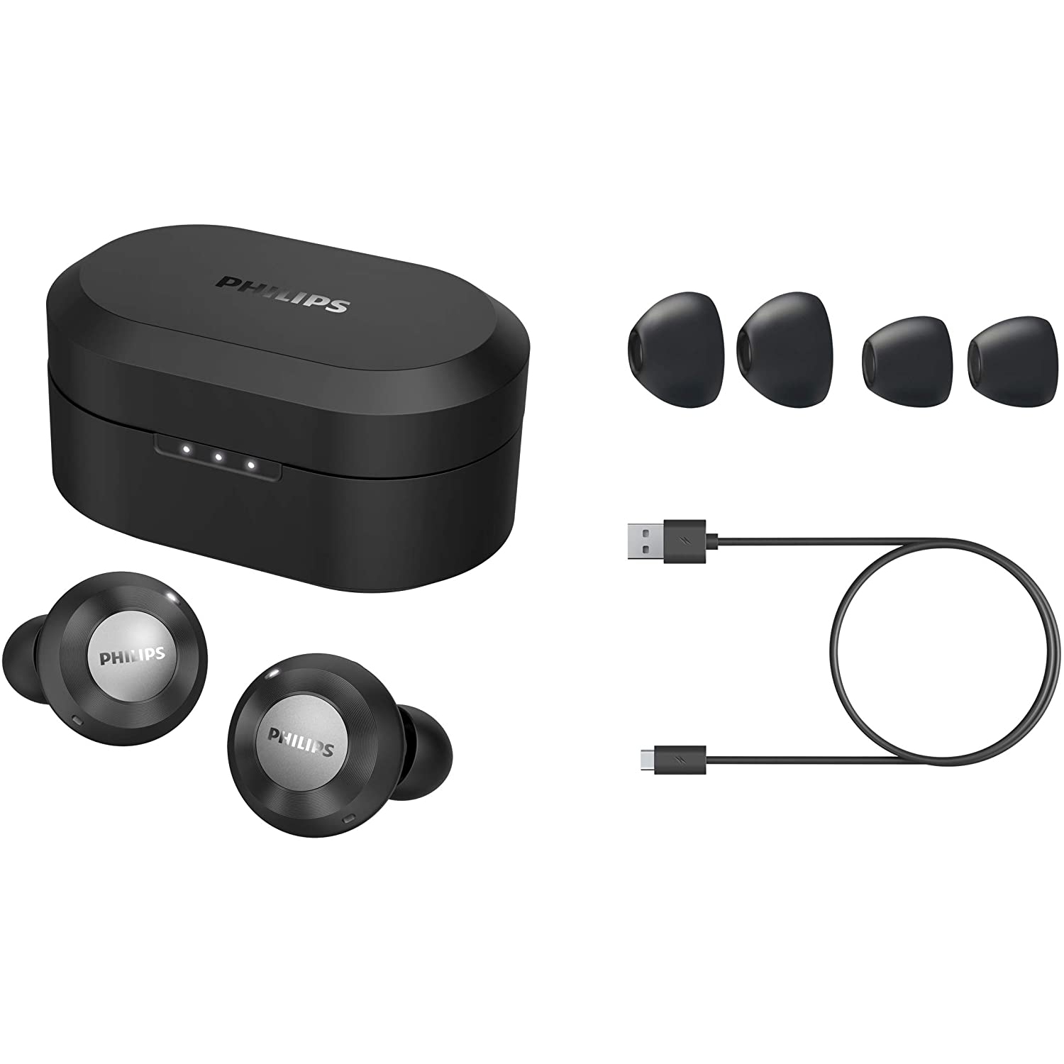 Philips T8505 True Wireless Earbuds, Hybrid Active Noise Canceling 
