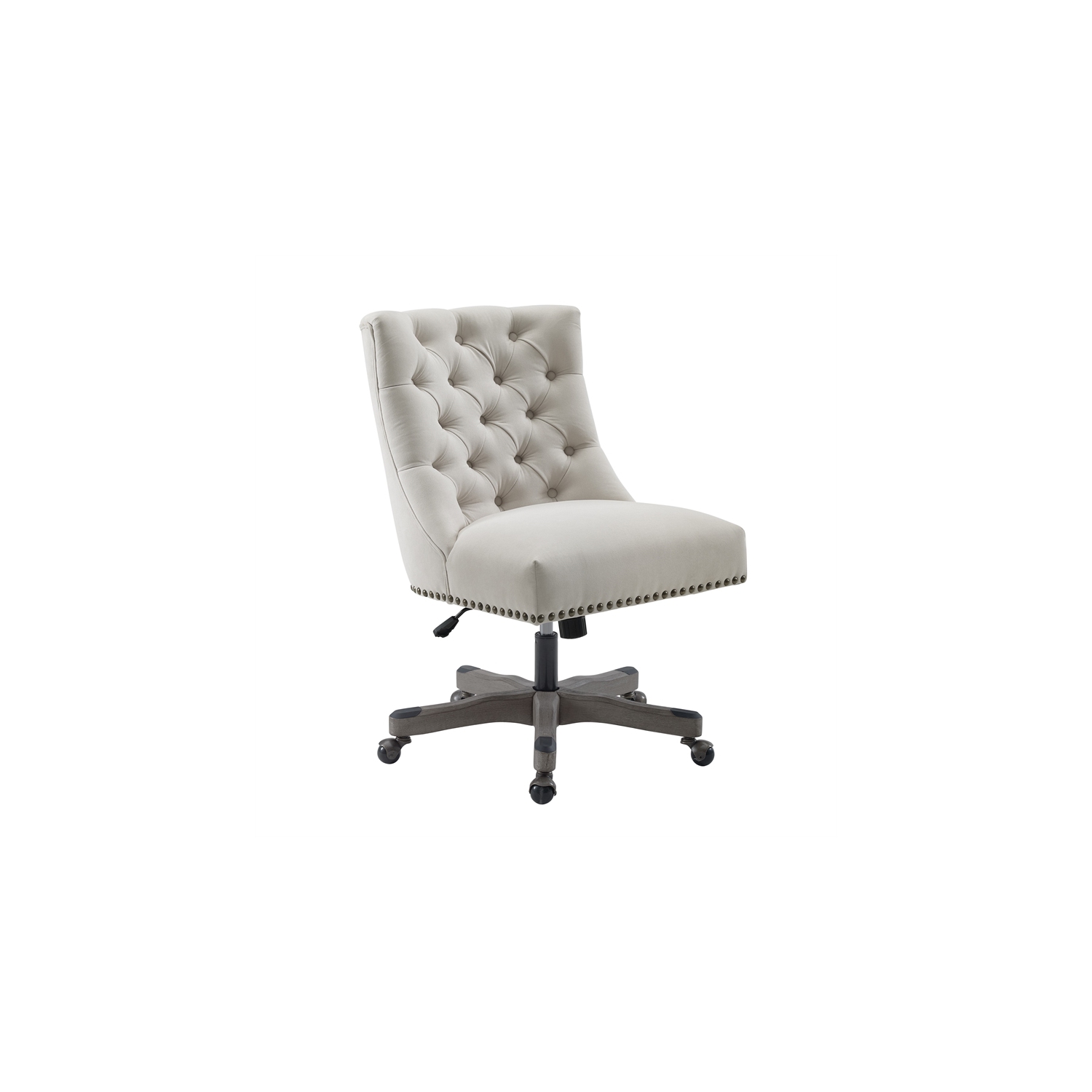Riverbay Furniture Tufted Office Chair in Natural