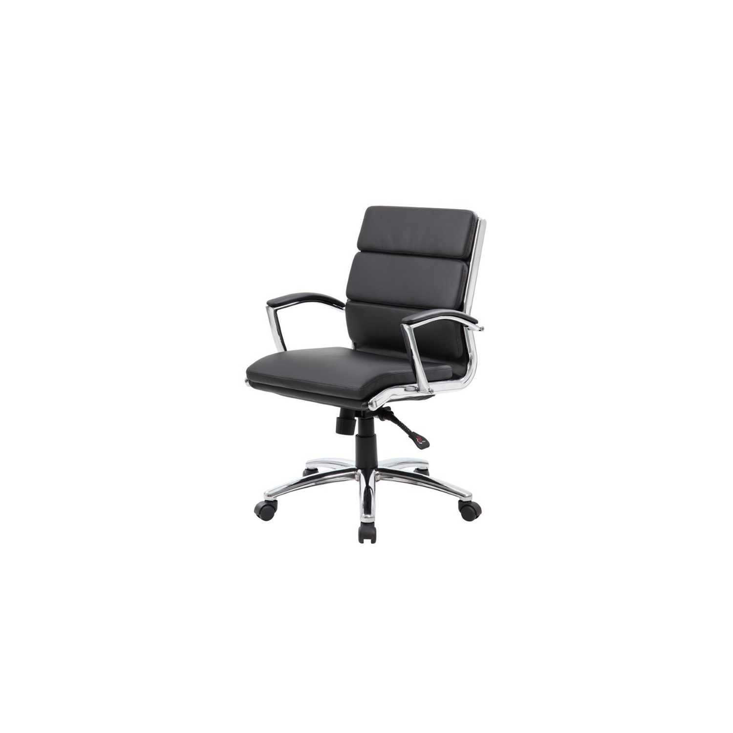 Scranton & Co CaressoftPlus Executive Mid-Back Chair in Black