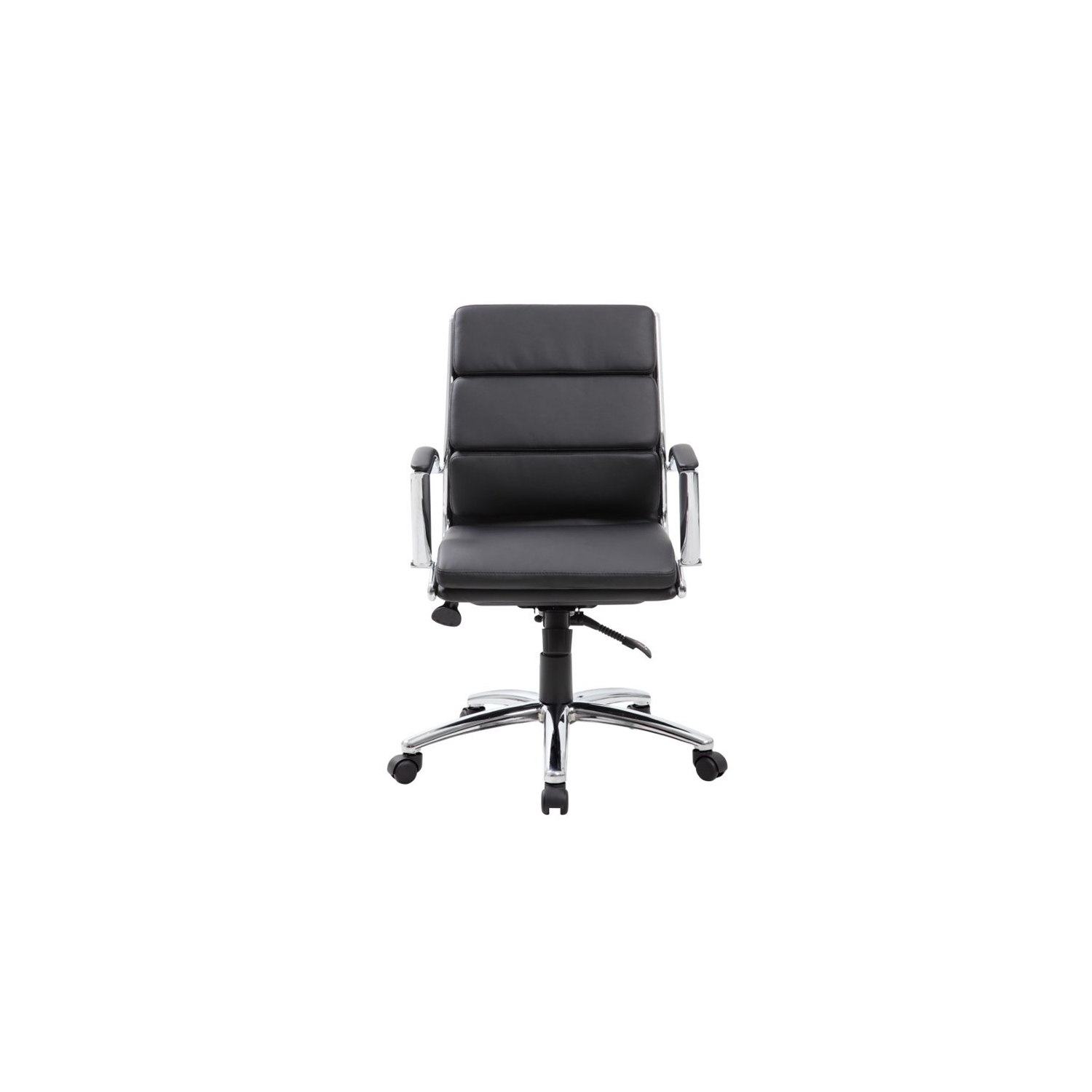Scranton & Co CaressoftPlus Executive Mid-Back Chair in Black