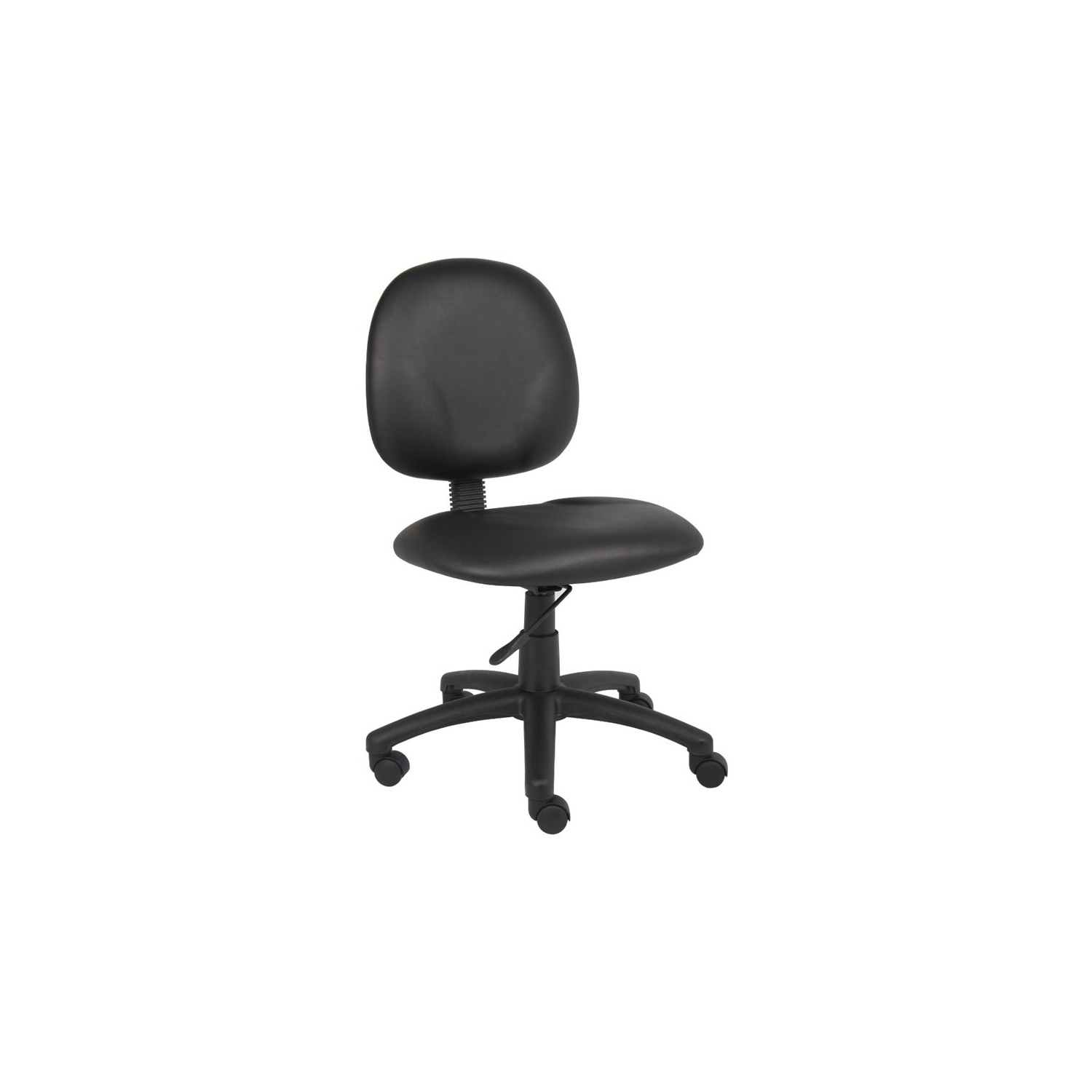 Boss Office – Fauteuil de bureau pivotant à siège large recouvert de similicuir, noir