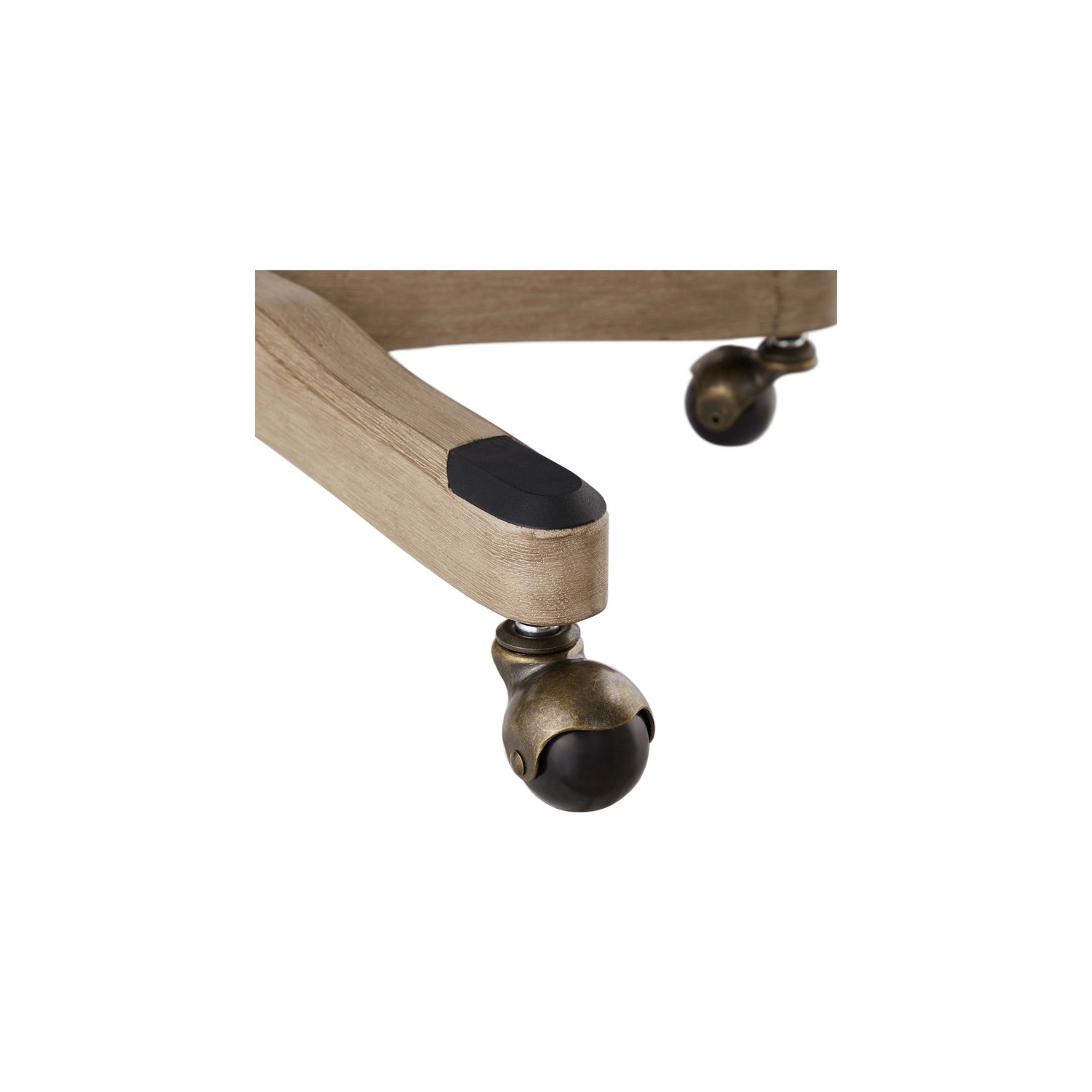 Linon Sinclair Wood Upholstered Office Chair in Floral Gray