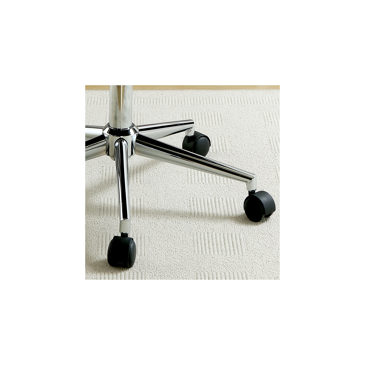 Furniture of America Bella Fabric Ergonomic Armless Office Chair in Brown