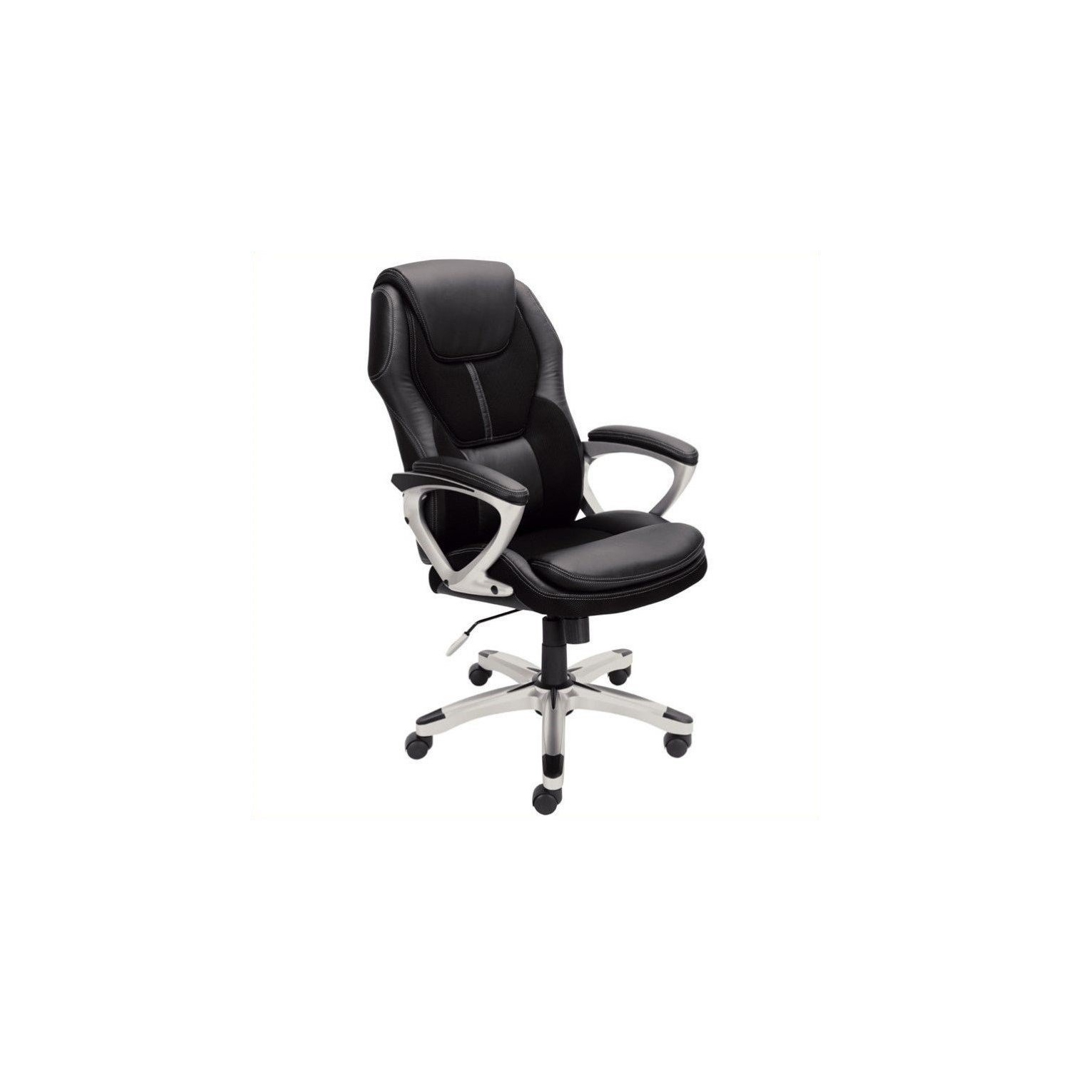 Scranton & Co Office Chair in Puresoft Black Faux Leather