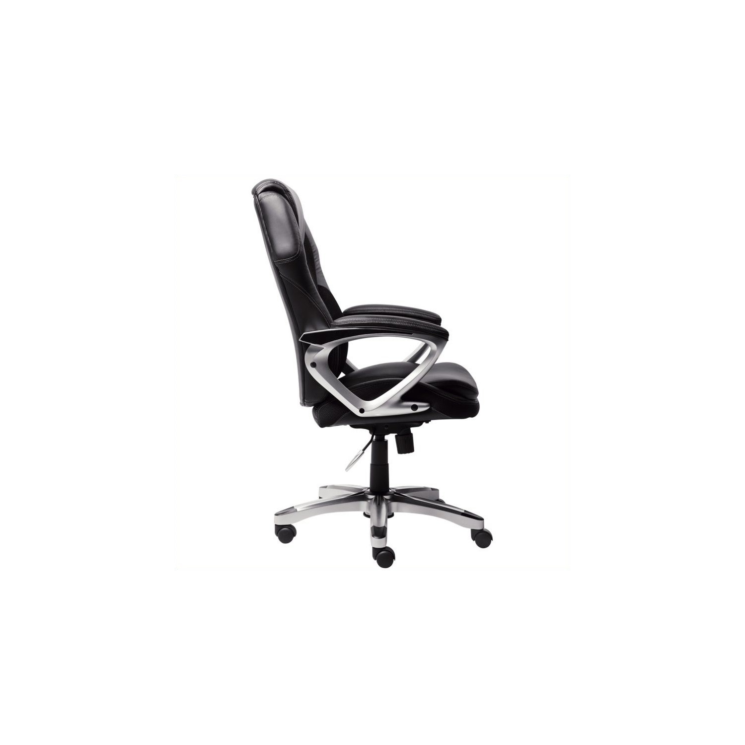 Scranton & Co Office Chair in Puresoft Black Faux Leather