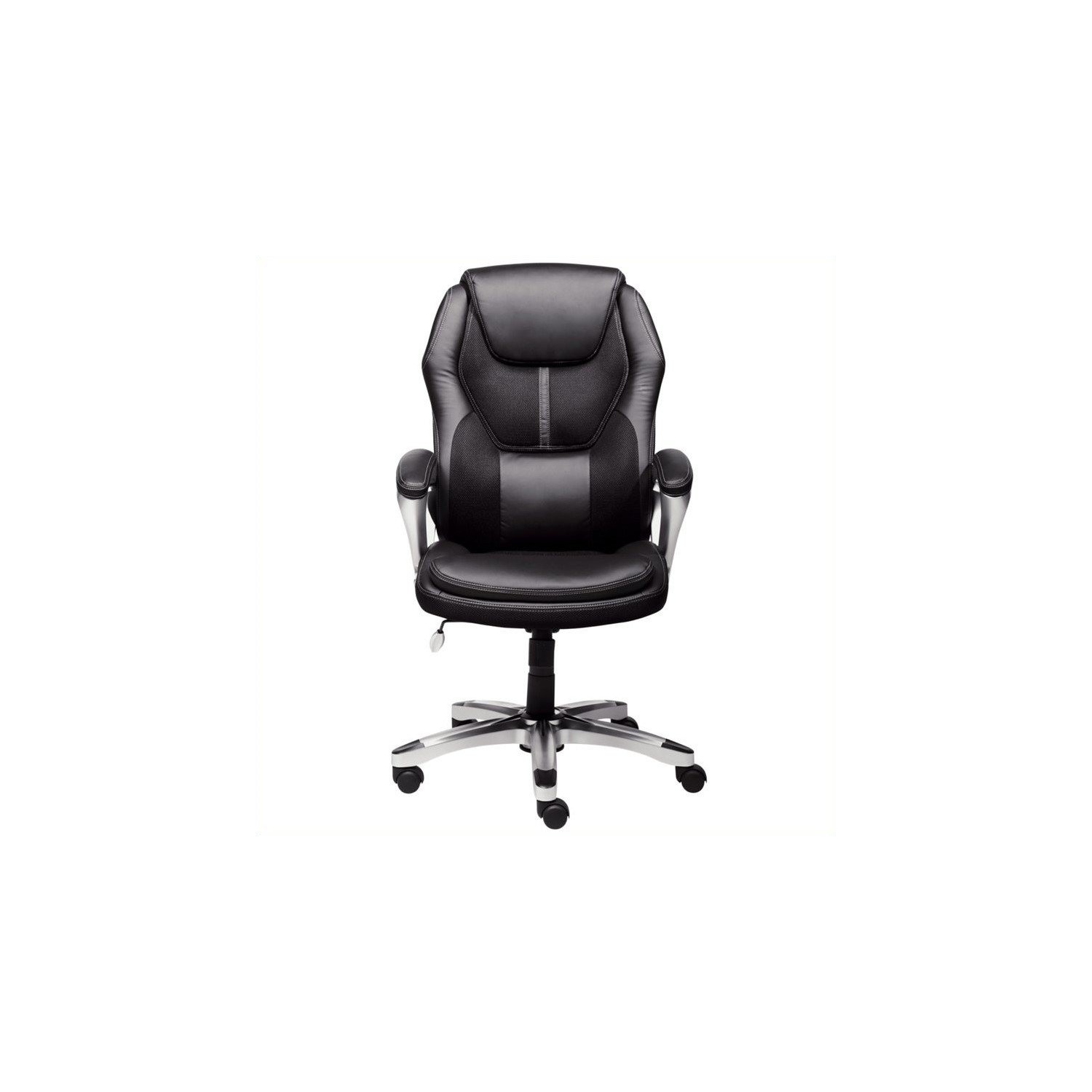Scranton & Co Office Chair in Puresoft Black Faux Leather