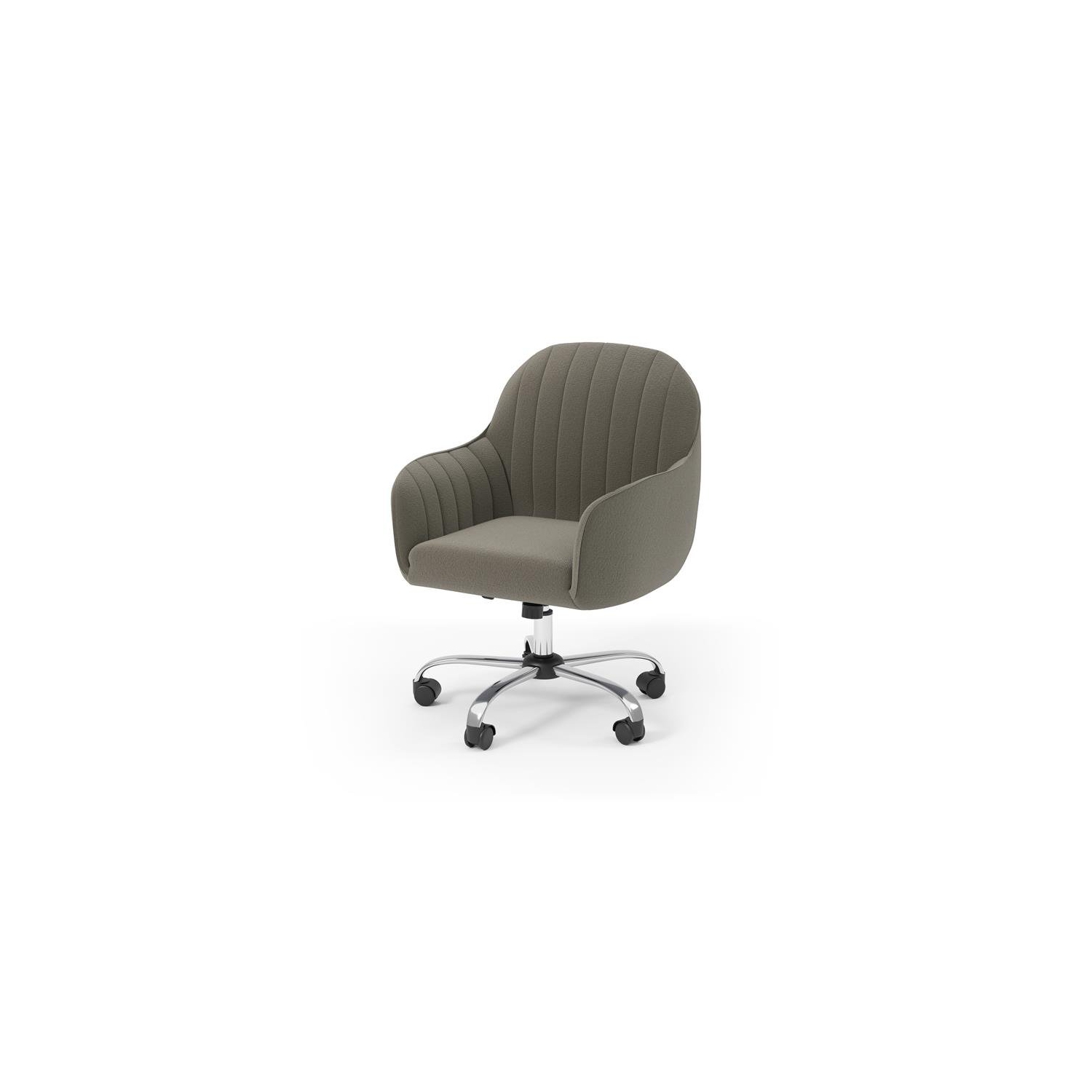 Furniture of America Allenton Fabric Adjustable Office Chair in Brown