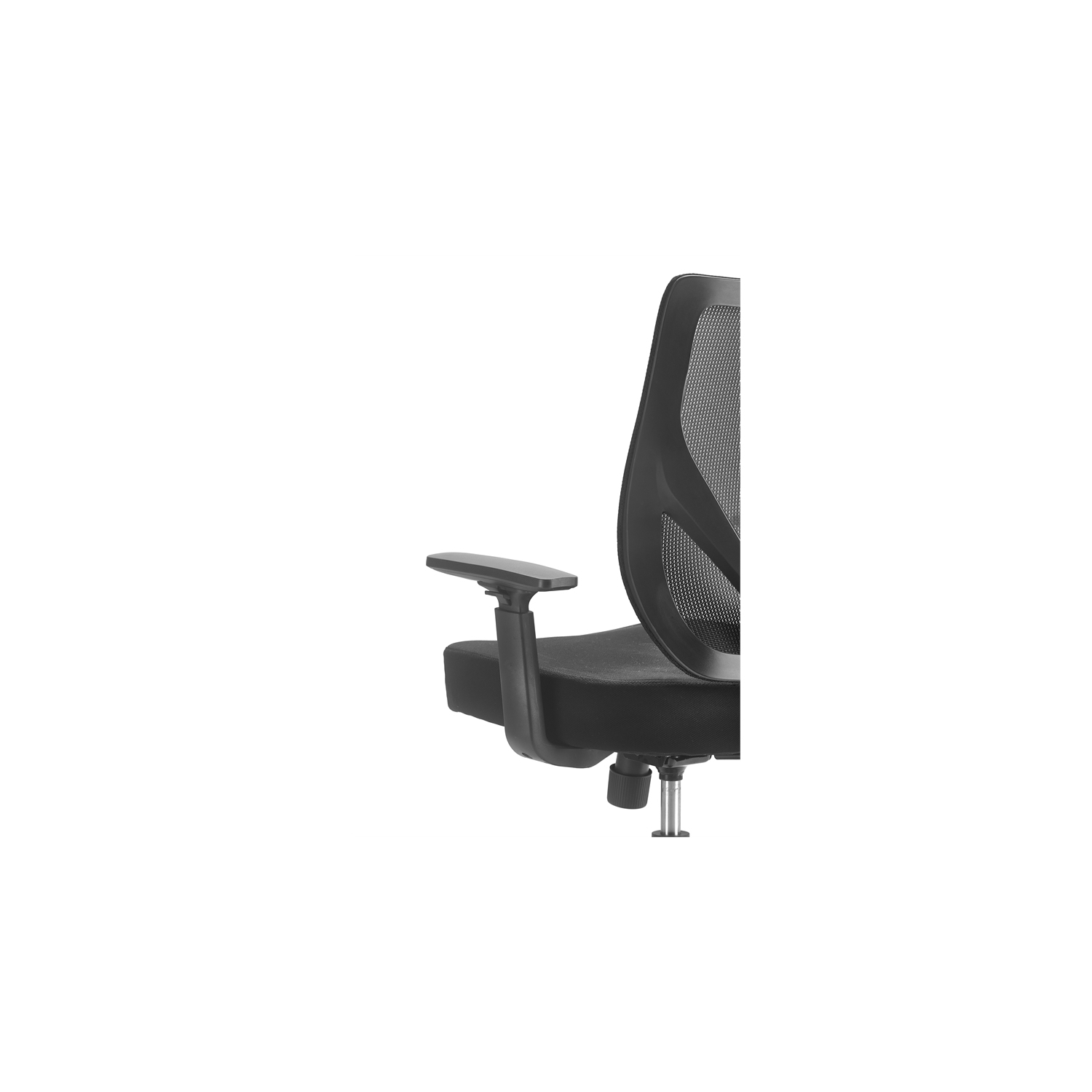 Serta – Fauteuil de bureau en mailles noir de jais de production avec base en nylon