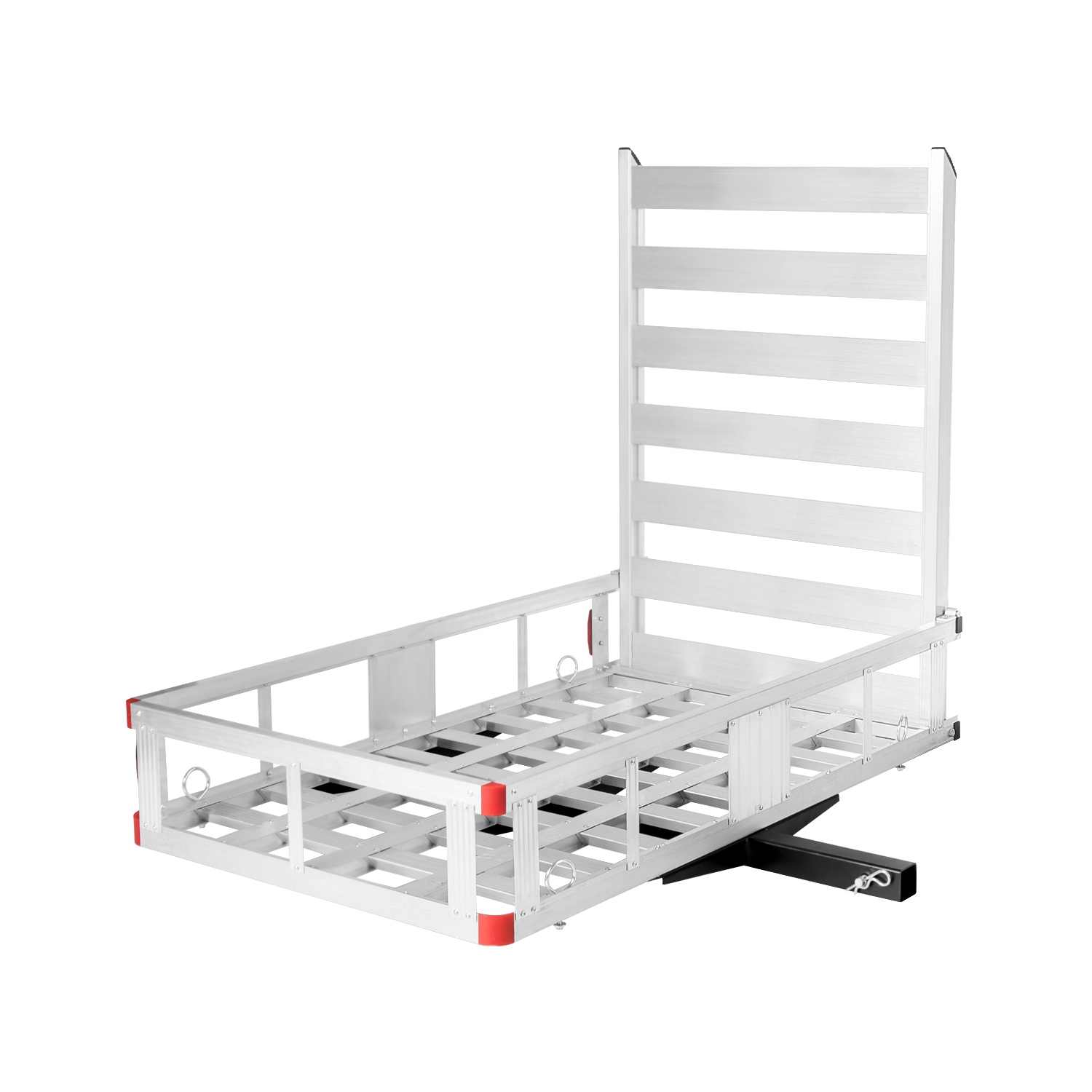 Costway 50''x29.5''Aluminum Cargo Carrier W/ Ramp Hitch-Mounted Mobility Carrier Hauler