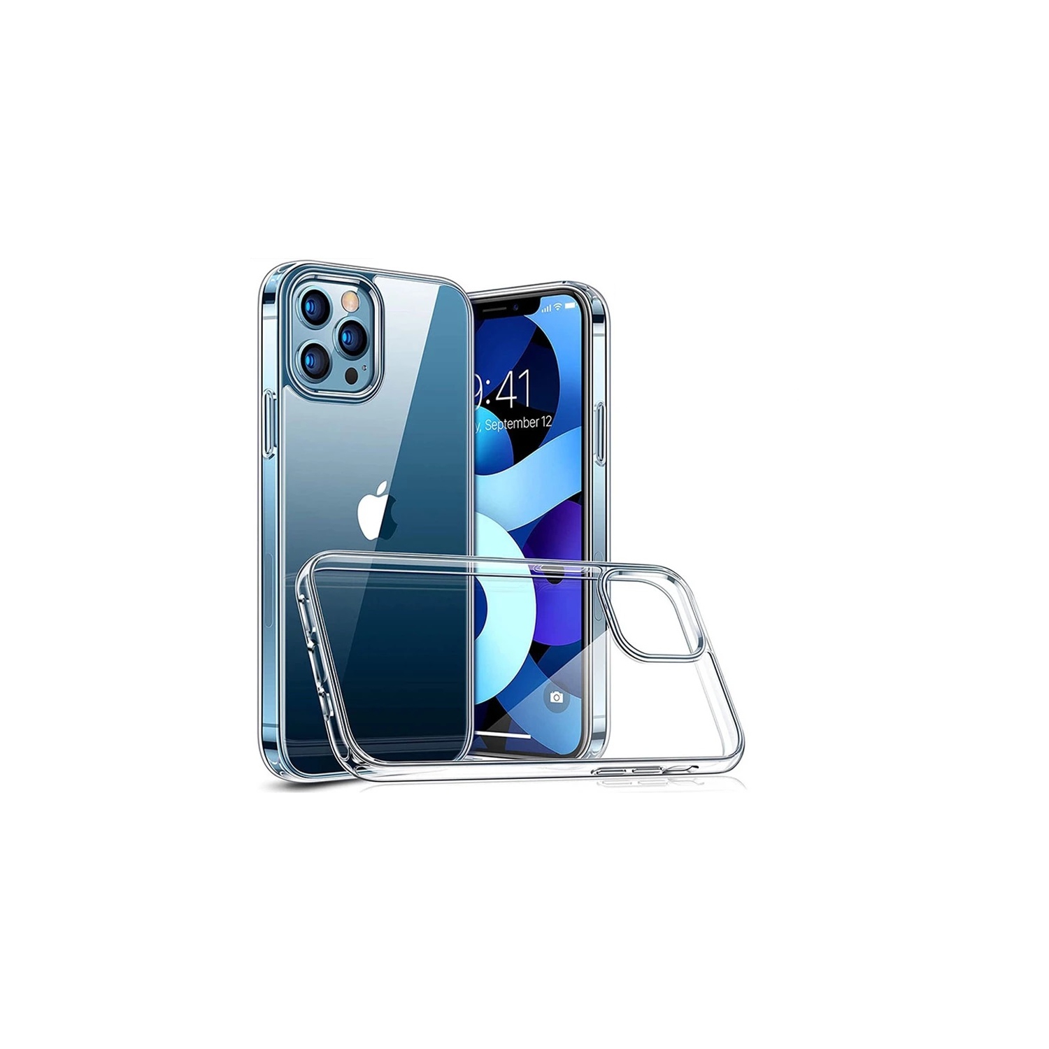 KeeGuard Clear Transparent Tpu Gel Case Cover pour iPhone 13 Pro