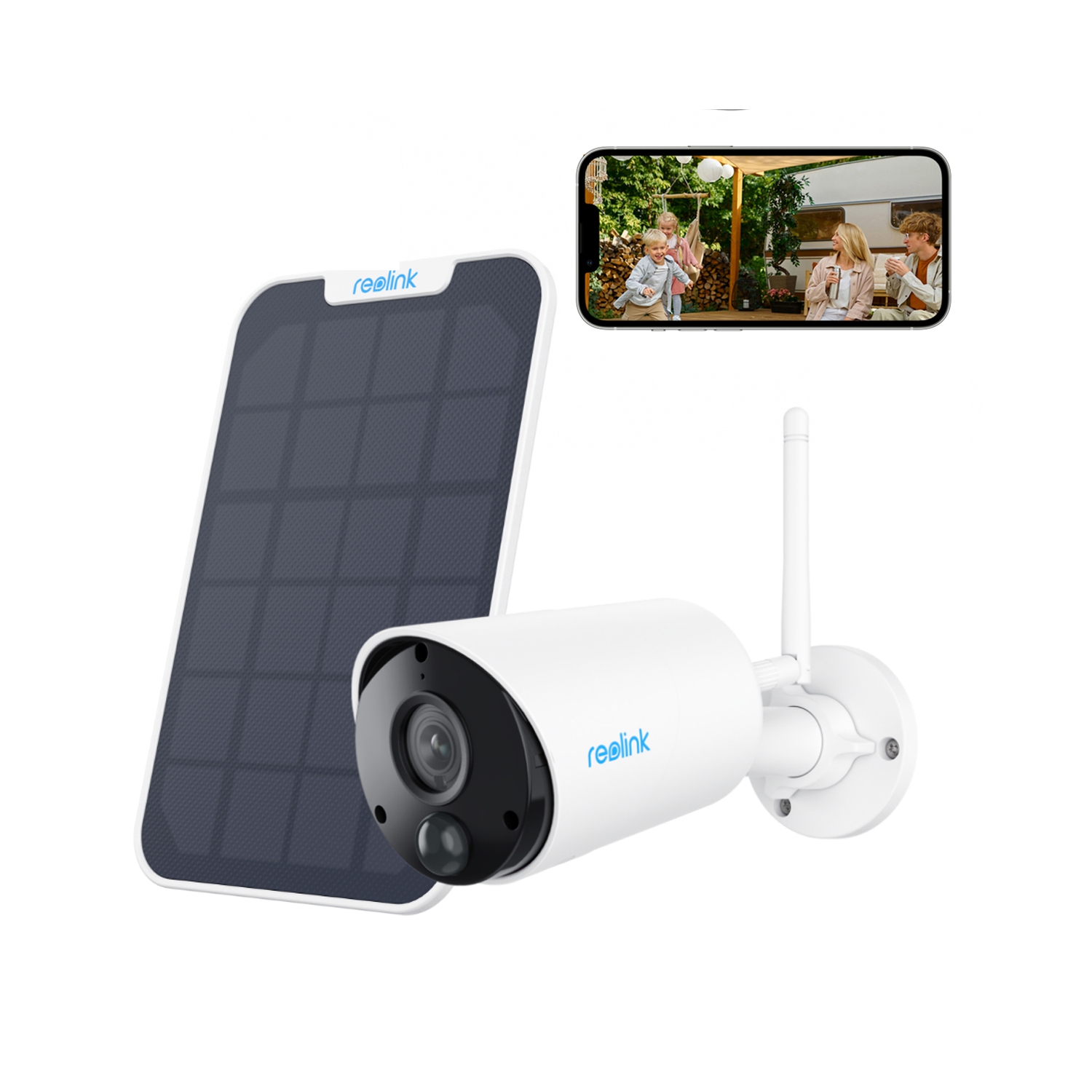 Reolink 3MP HD Battery/Solar Powered Security Camera, Person