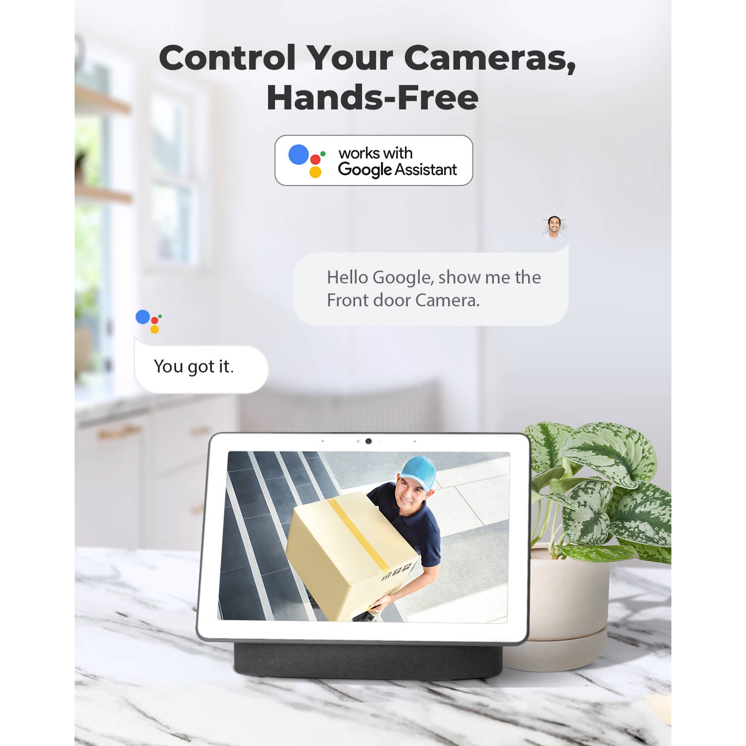 Reolink – caméra de sécurité intelligente à dôme pour intérieur/extérieur 5&nbsp;Mpx, alertes de personne/véhicule intelligentes, alimentation par
