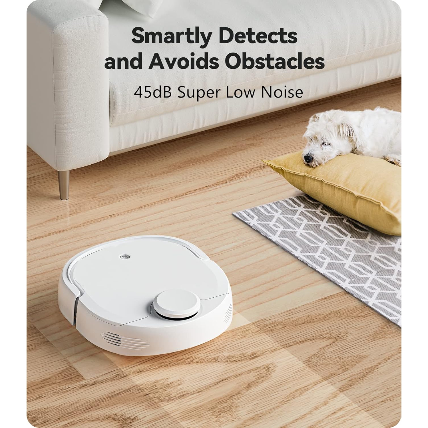 Refurbished Excellent - Narwal T10 Robot Vacuum and Mop Combo with Mop Self-Cleaning, LIDAR Navigation & Laser Mapping - Quiet Operation, White