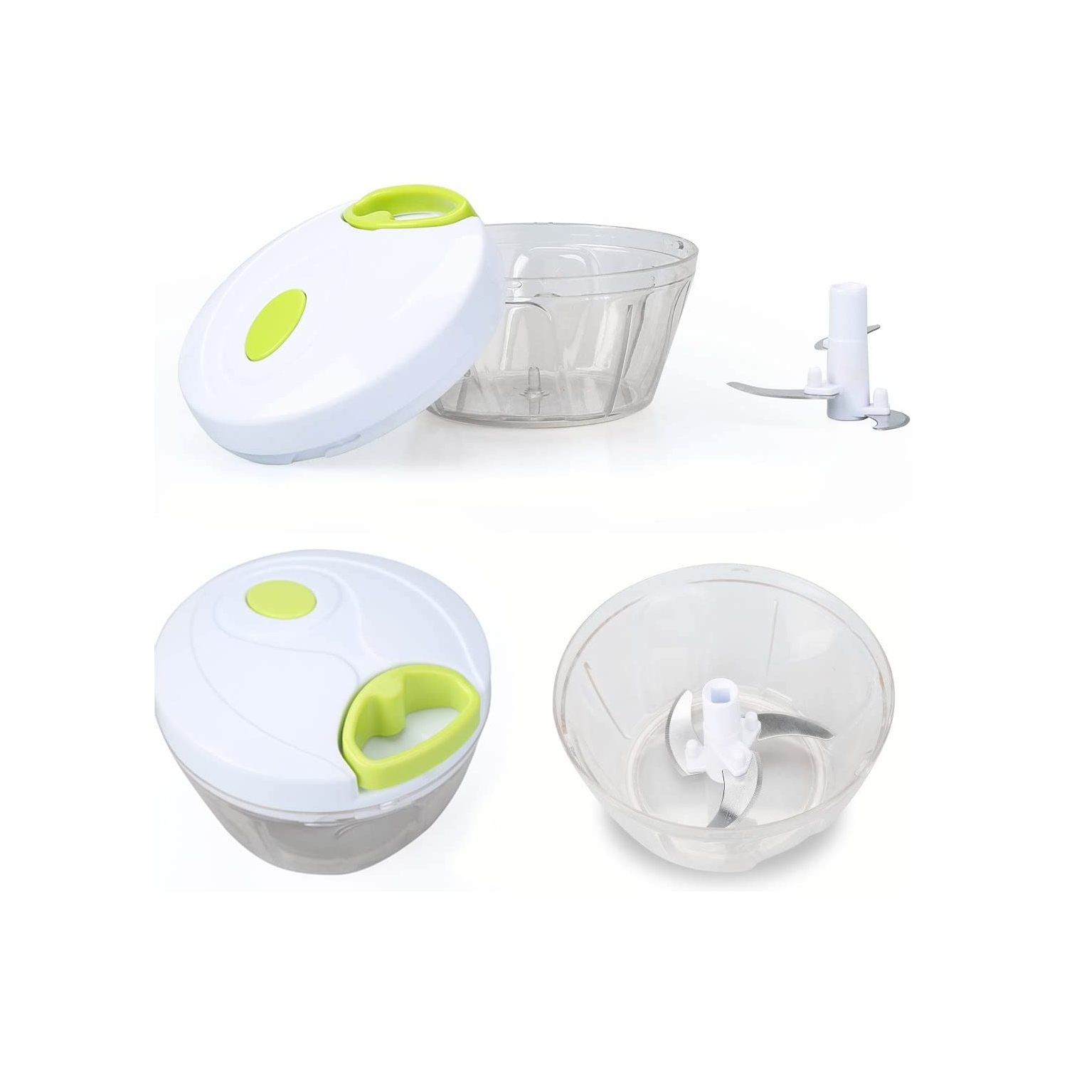 ISTAR Manual Food Chopper, Hand Pull String Vegetable Slicer Onions Cutter, Durable BPA free food safe material