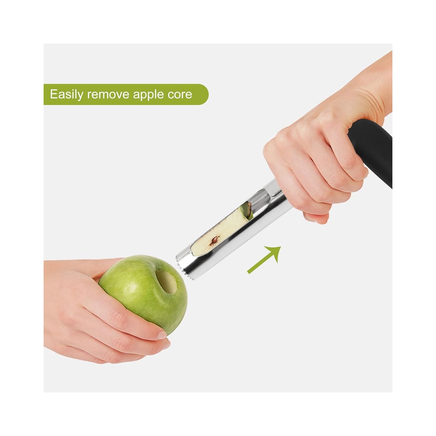 ISTAR Apple Corer Stainless Steel, Soft Handle, Premier Apple Corer Remover for Pears, Bell Peppers, Fuji, Honey crisp, Gala & Cupcake, Best Kitchen