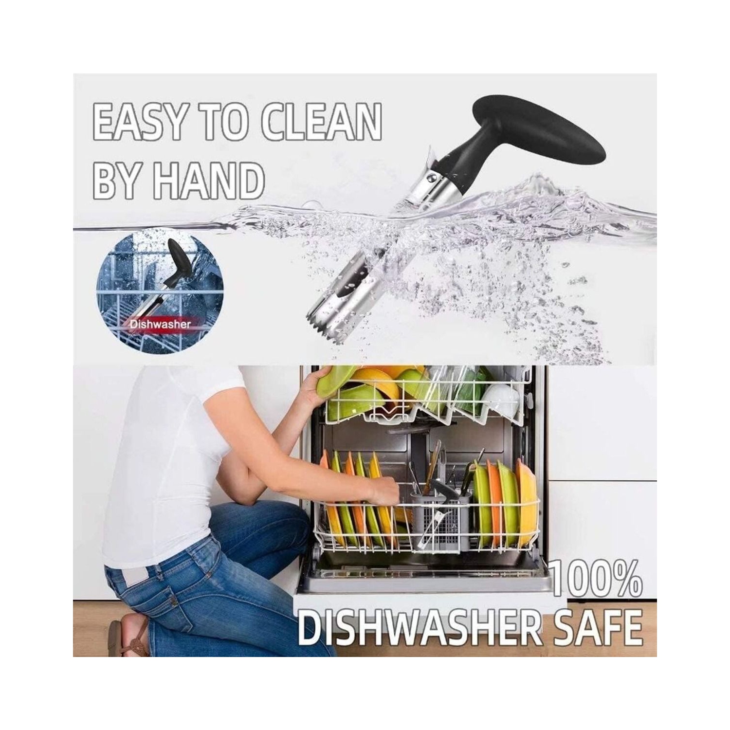 ISTAR Apple Corer Stainless Steel, Soft Handle, Premier Apple Corer Remover for Pears, Bell Peppers, Fuji, Honey crisp, Gala & Cupcake, Best Kitchen