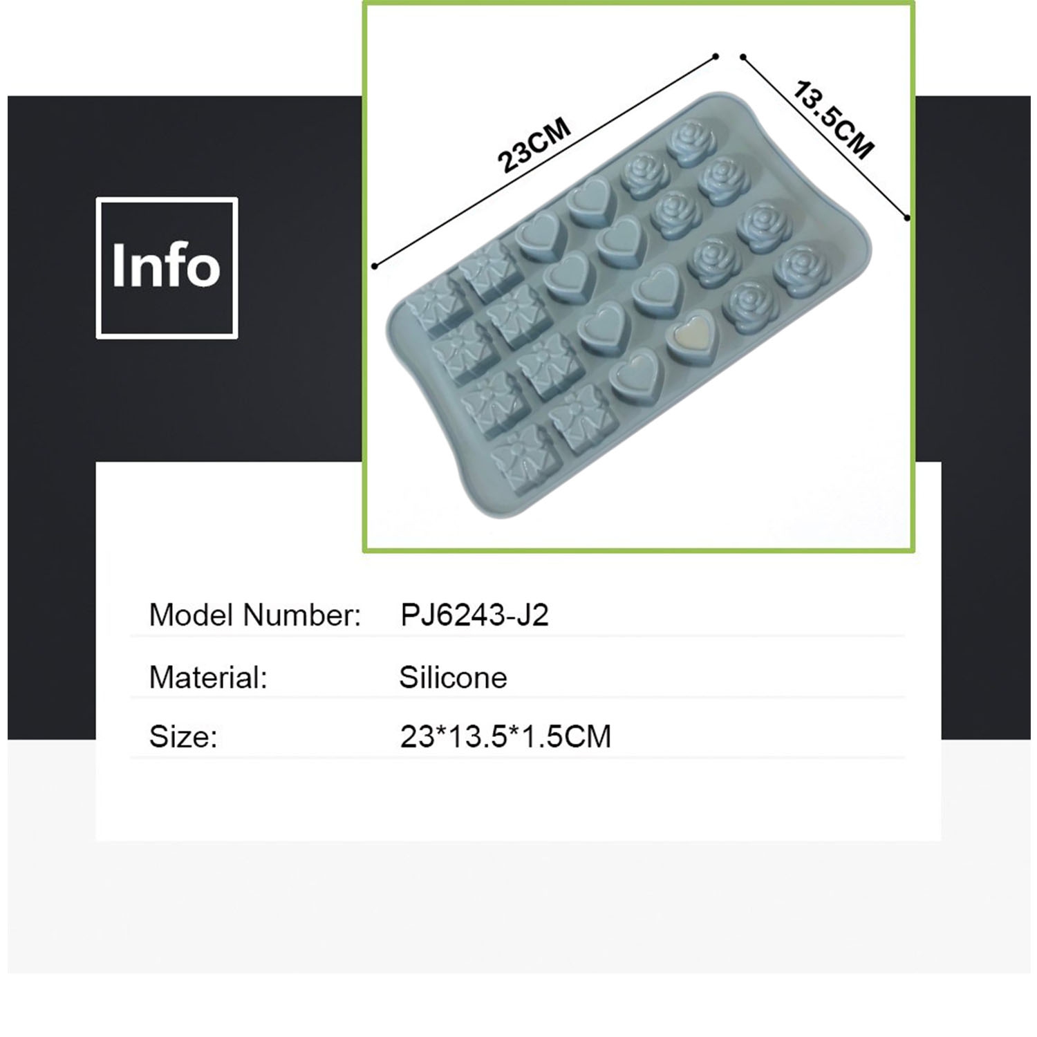 3 in 1 Silicone Break Apart Chocolate Bar Mold, Silicone Molds for Wax Melts Non Stick Homemade Protein and Energy Bar Mould