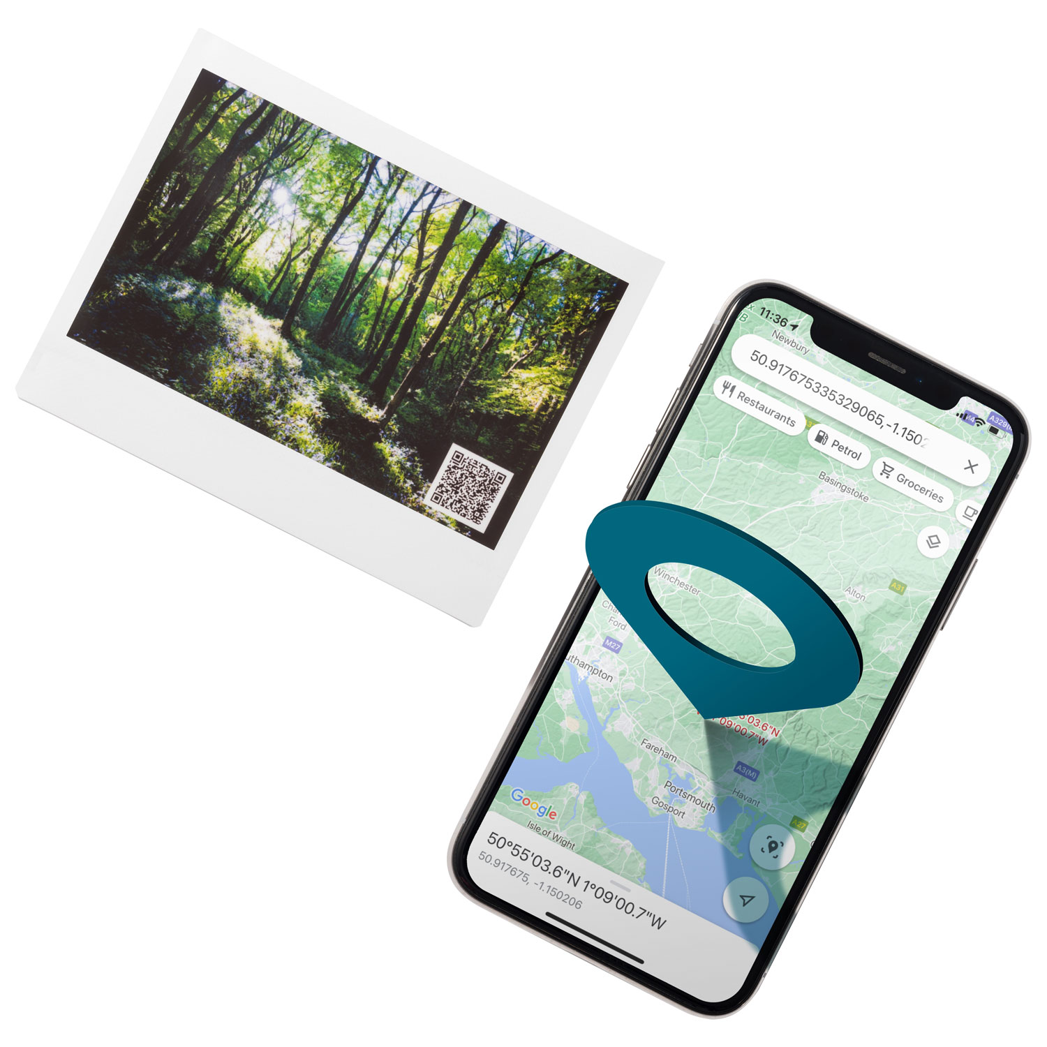 Imprimante de téléphone intelligent Instax Wide de Fujifilm - Blanc cendré