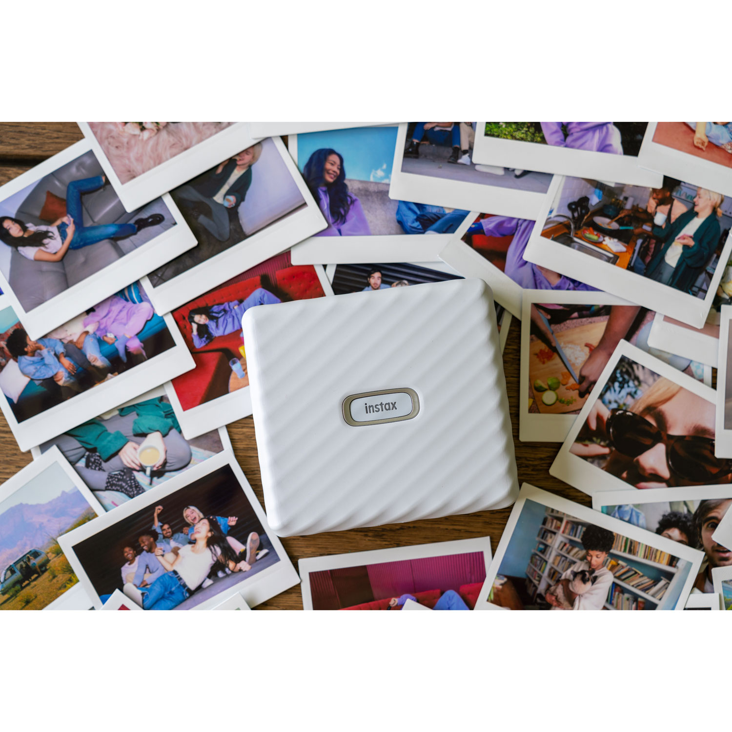 Imprimante de téléphone intelligent Instax Wide de Fujifilm - Blanc cendré