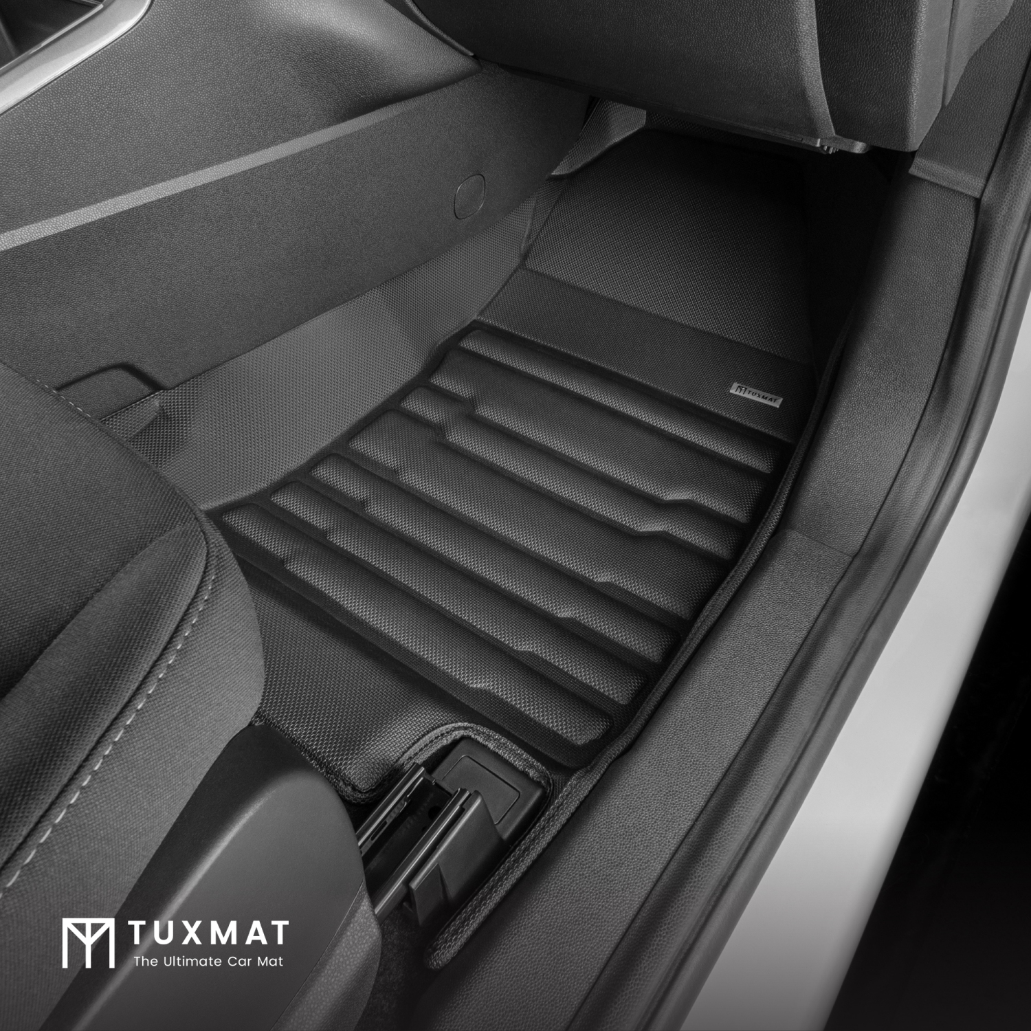 TuxMat - For Ford EcoSport 2018-2023 Models - Custom Car Mats - Maximum Coverage, All Weather, Laser Measured - This Full Set Includes 1st and 2nd