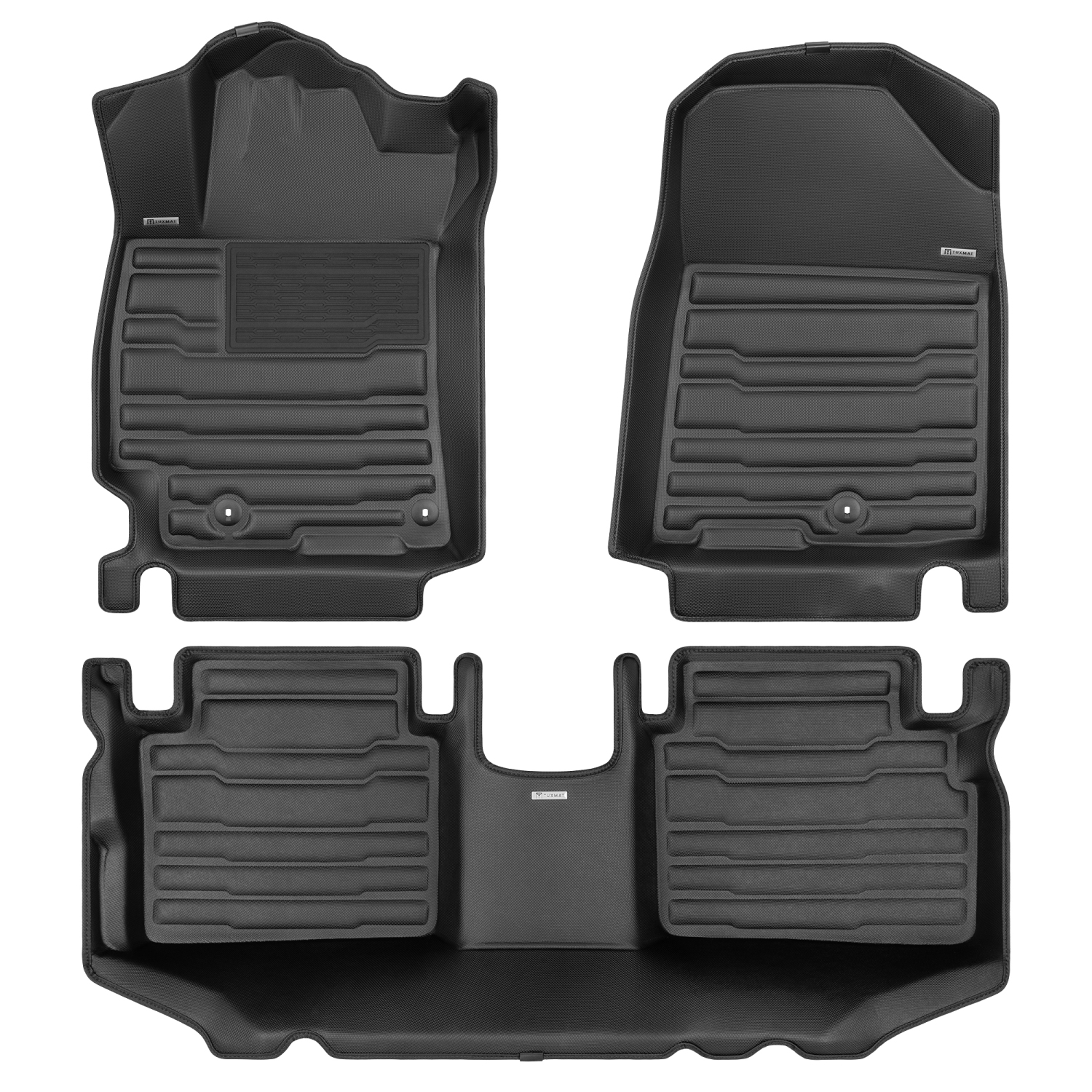 TuxMat - For Kia Forte/Forte5 2019-2024 Models - Custom Car Mats - Maximum Coverage, All Weather, Laser Measured - This Full Set Includes 1st and 2nd