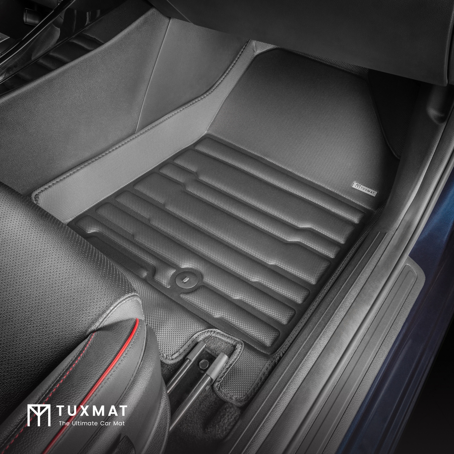 TuxMat - For Kia Forte/Forte5 2019-2024 Models - Custom Car Mats - Maximum Coverage, All Weather, Laser Measured - This Full Set Includes 1st and 2nd