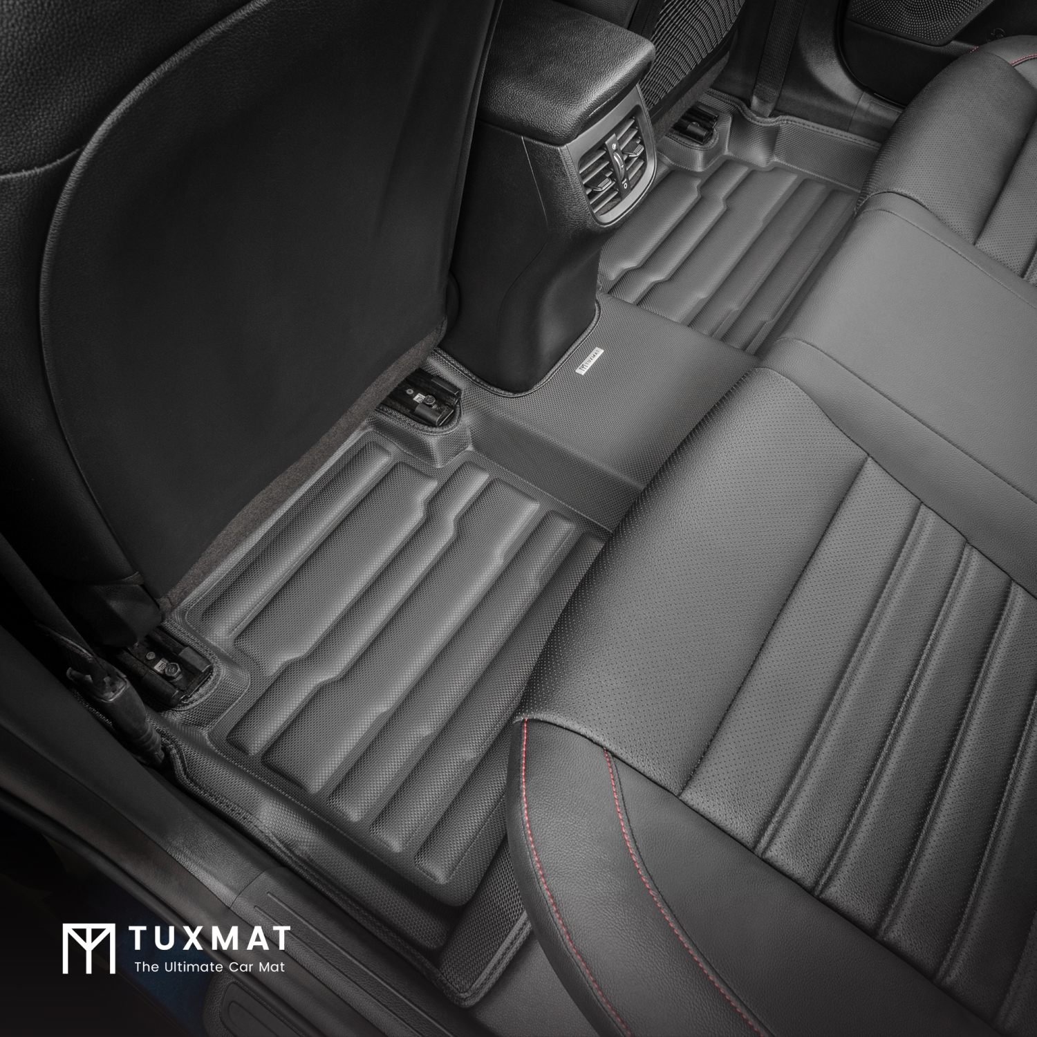TuxMat - For Kia Forte/Forte5 2019-2024 Models - Custom Car Mats - Maximum Coverage, All Weather, Laser Measured - This Full Set Includes 1st and 2nd