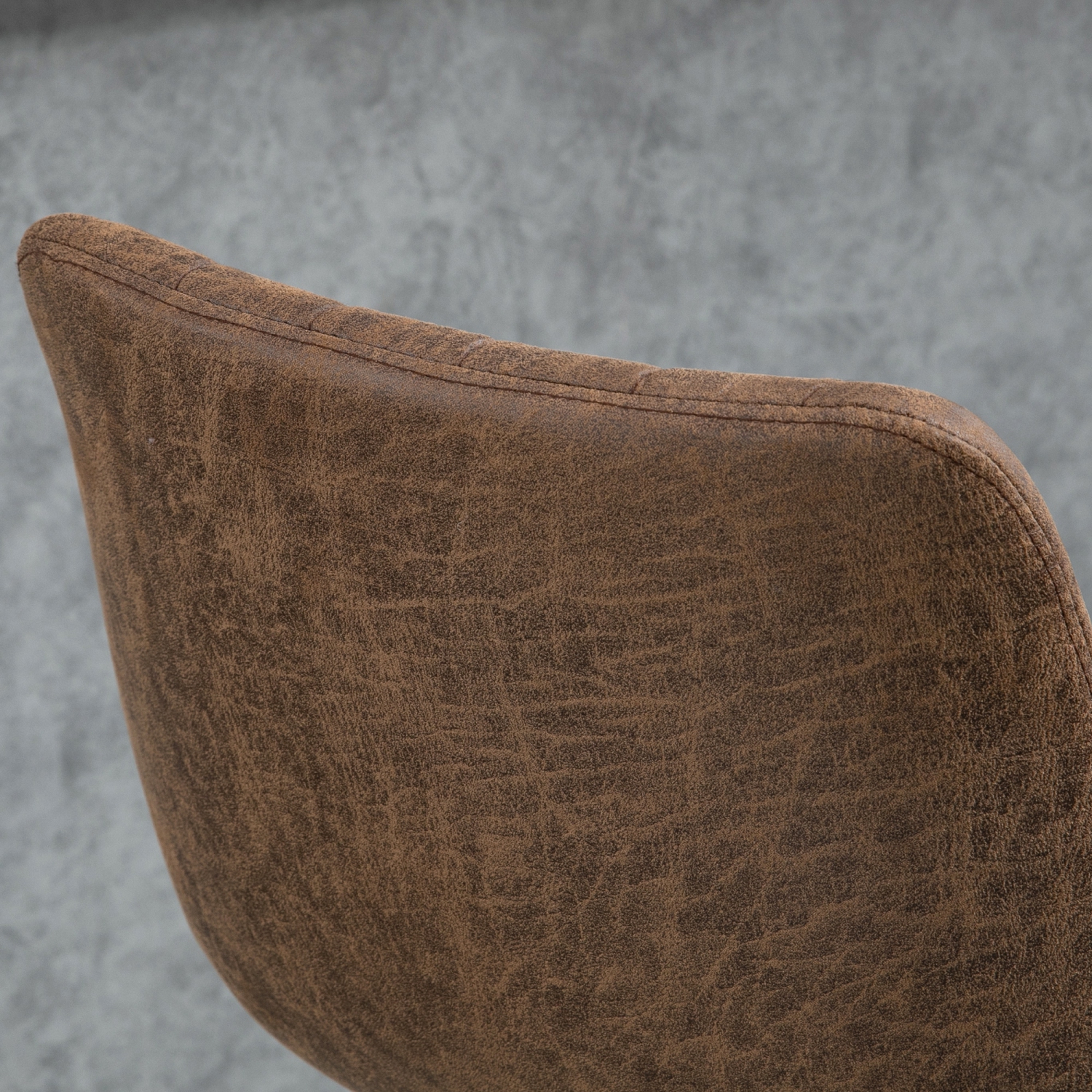 HOMCOM Adjustable Bar Stools Set of 2, Leathaire Swivel Barstools with Back and Footrest, Upholstered Bar Chairs for Kitchen, Dining Room, Home Pub,