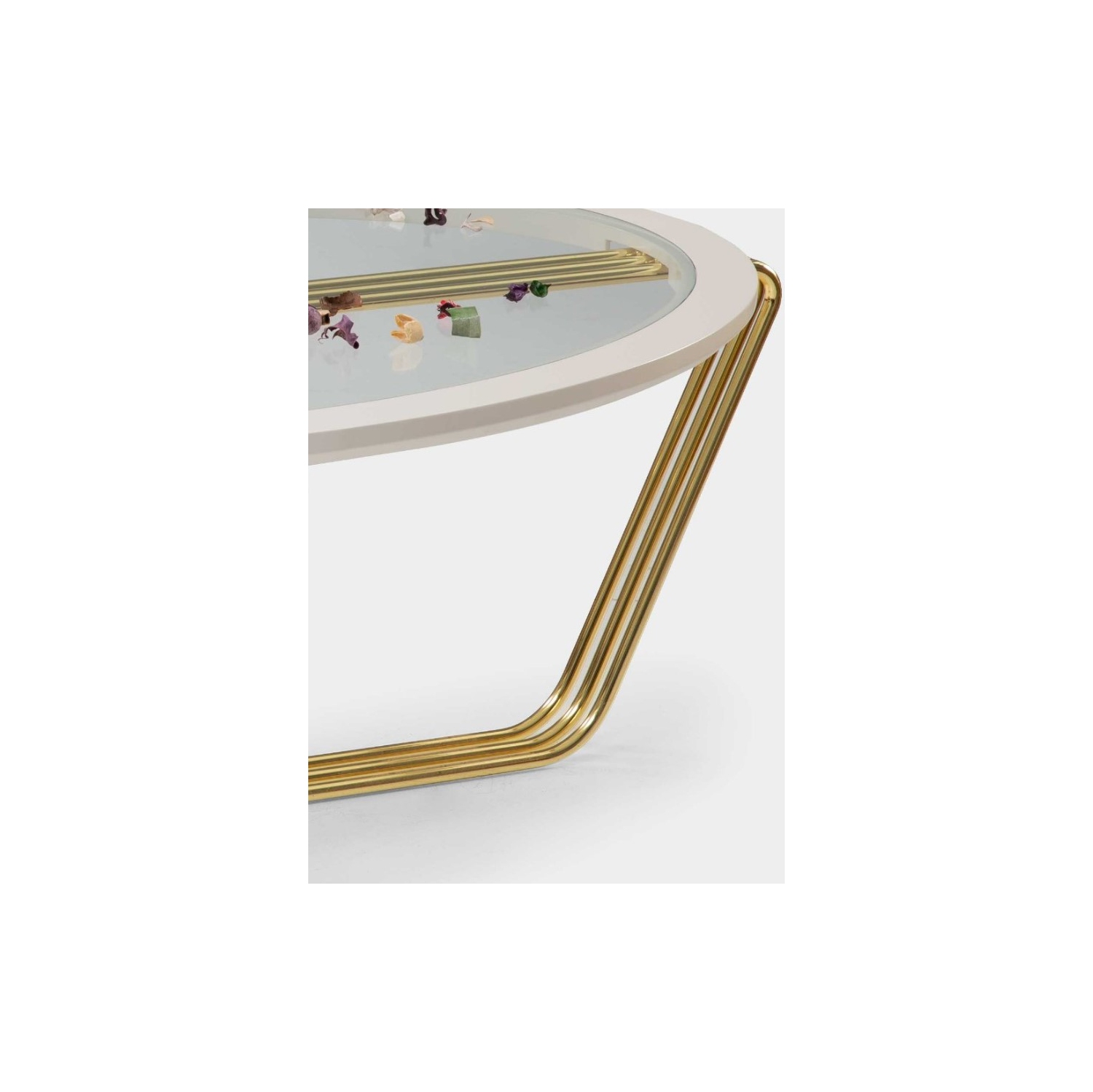 Table basse moderne aura - Doré