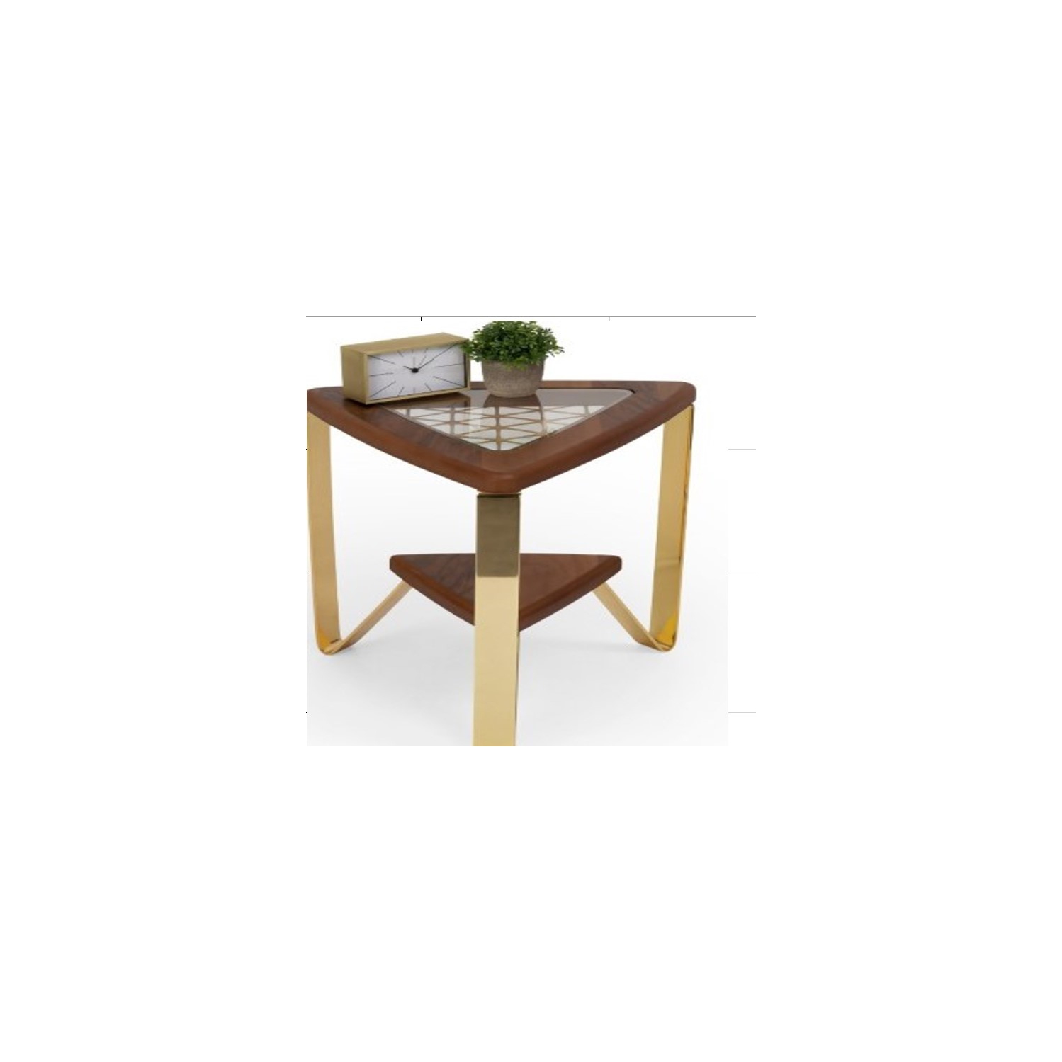 Tripod Shelf End Table