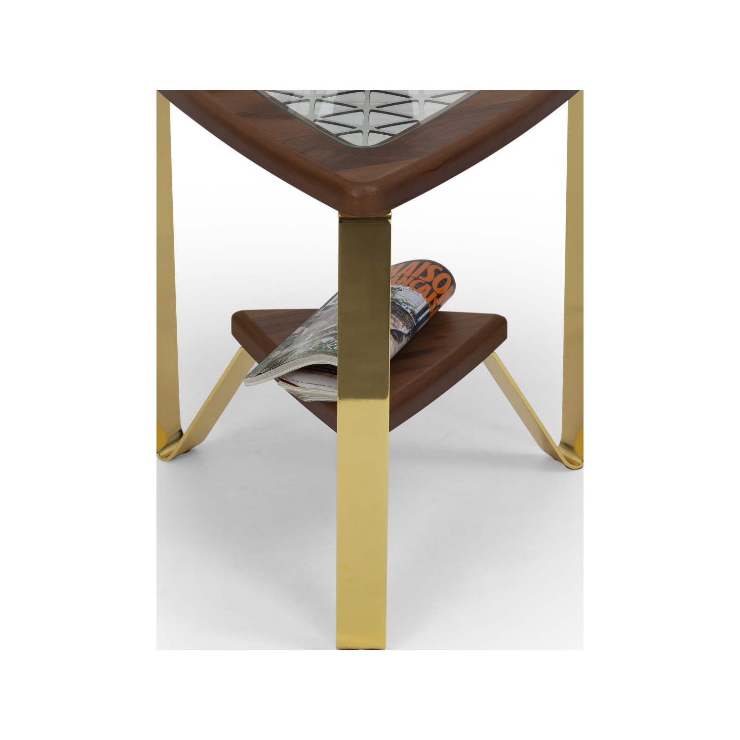 Tripod Shelf End Table