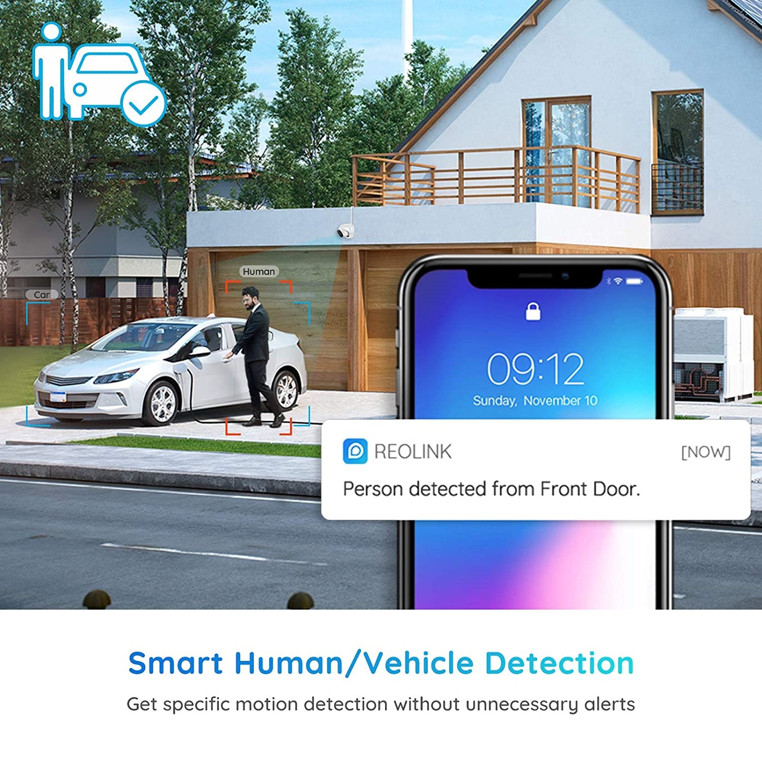 Reolink – système de caméras de sécurité NVR 4K canaux pour petites entreprises, enregistreur vidéo réseau 8 canaux, disque dur 2&nbsp;To intégré,
