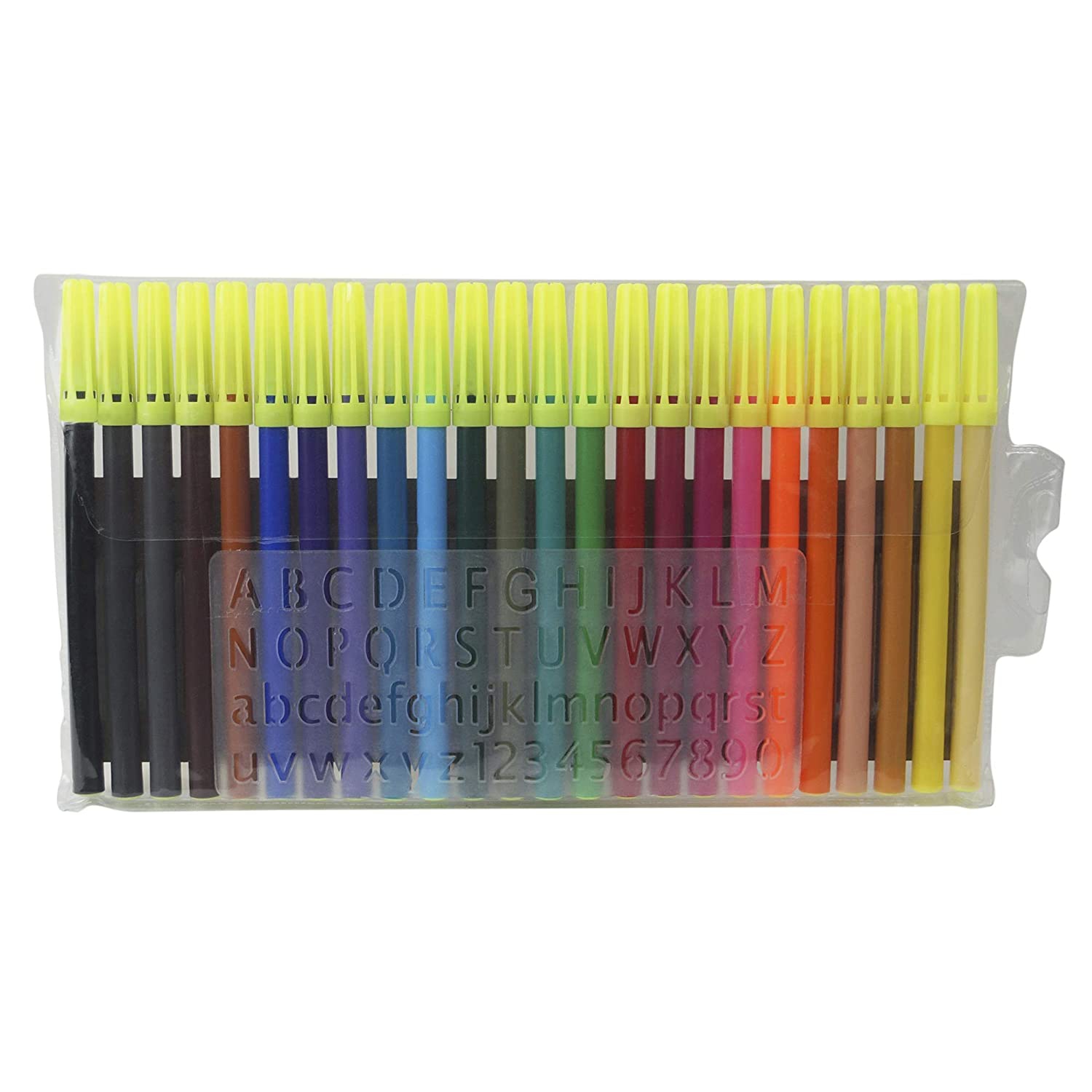 Camlin Sketch Pens 24 Shades Camlin Multicolor Stencil Color Shades Bright and vibrant For Student