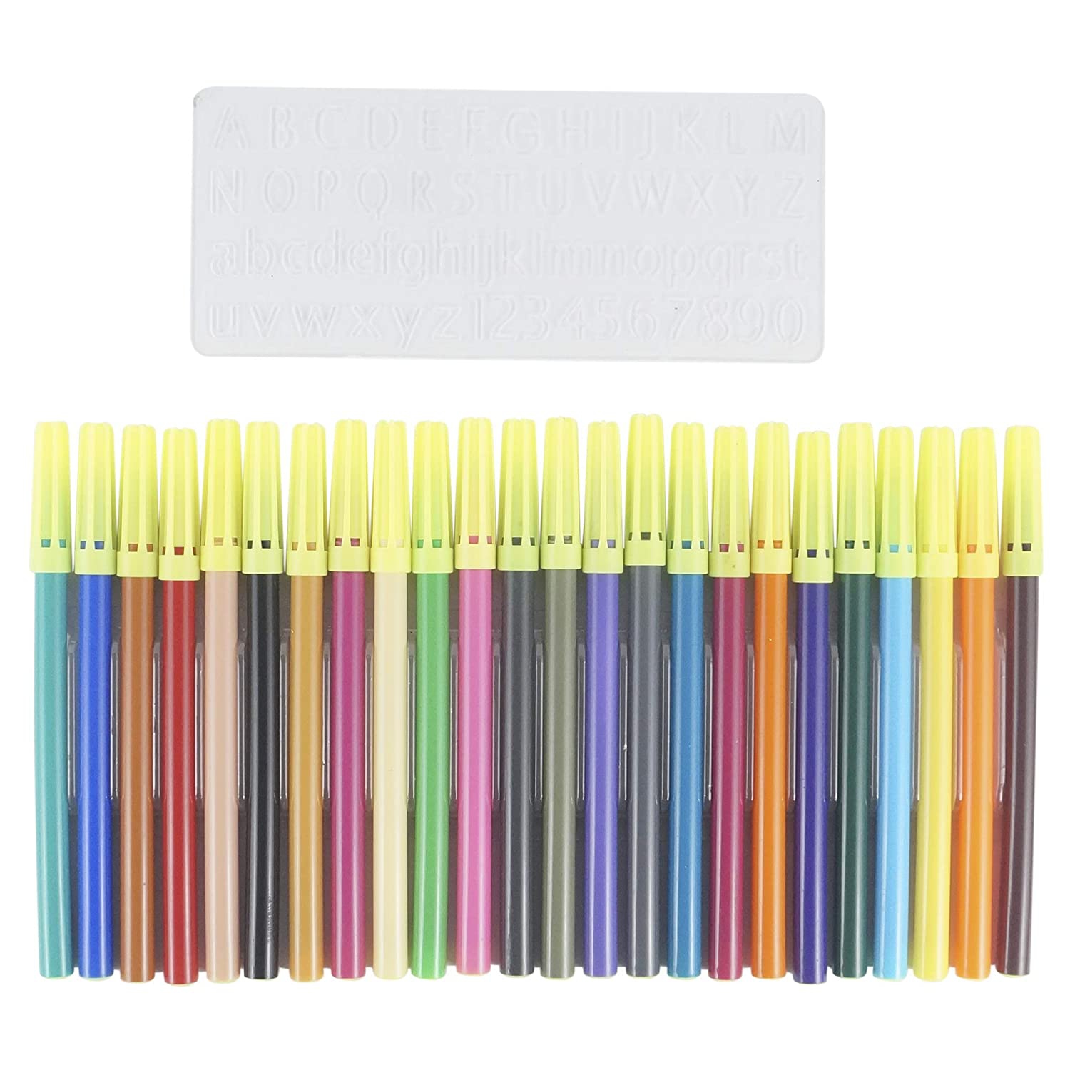 Camlin Sketch Pens 24 Shades Camlin Multicolor Stencil Color Shades Bright and vibrant For Student