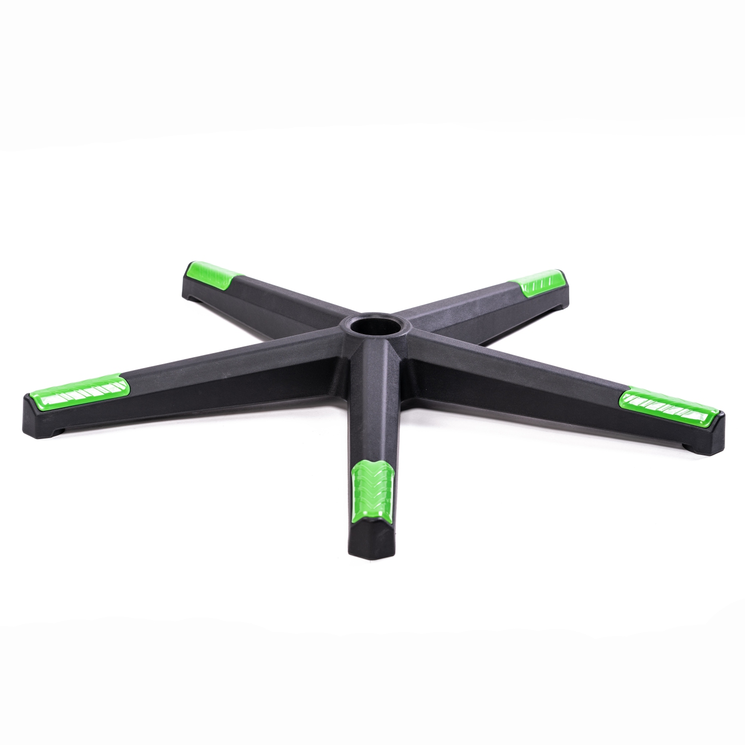 PRISP Gaming Chair Base Replacement - 5 Legs Base, Black and Green, Office Desk Chair Parts