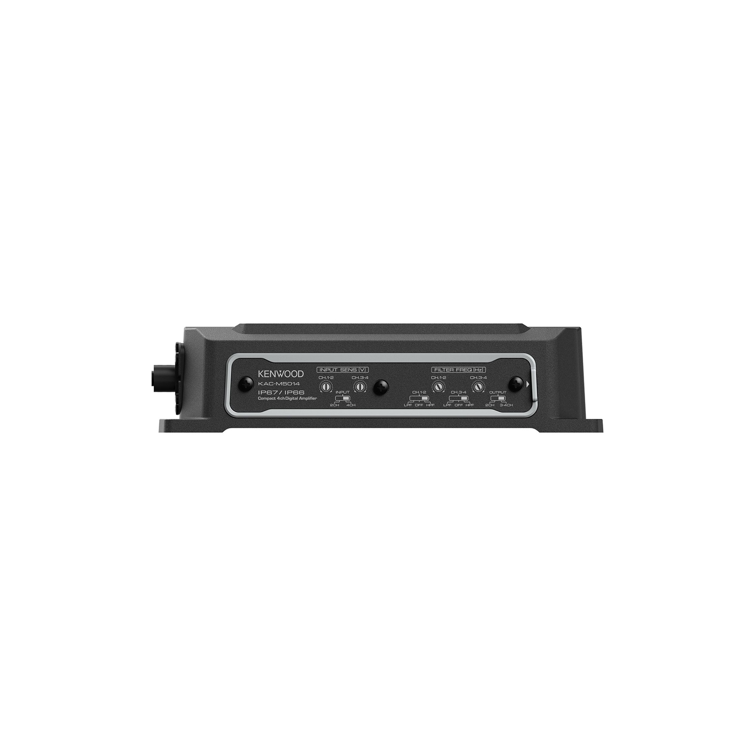 Kenwood KAC-M5014 4-Channel Compact Digital Amplifier, For Motorsport, Marine Black
