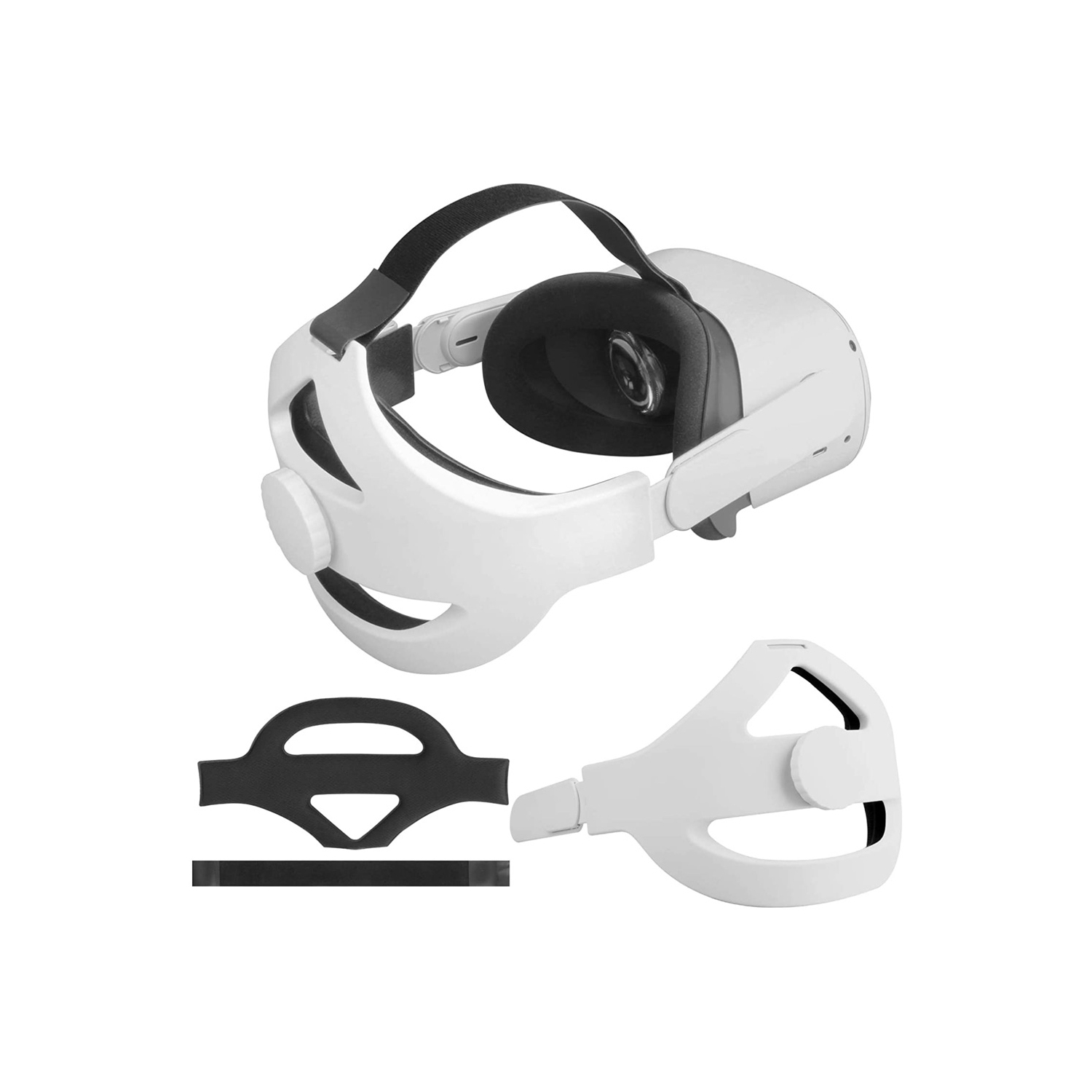 Remplacez la sangle Elite réglable pour le serre-tête Oculus Quest 2 Support amélioré et réduit la pression de la tête Toucher confortable - axGear