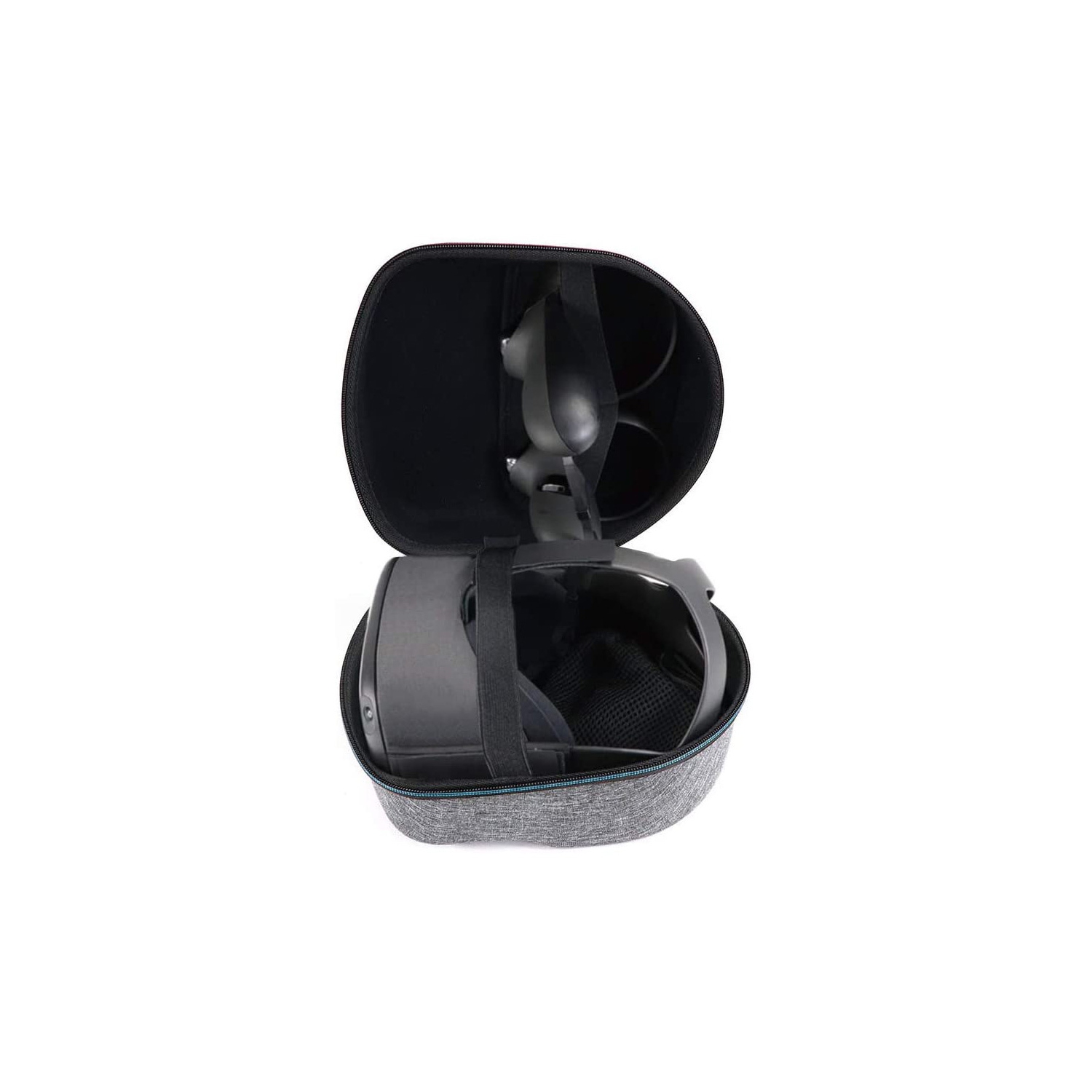 Hard Carrying Case for Oculus Quest 2 All-in-one VR Gaming Headset and Controllers Protective Storage Travel Box Black - axGear
